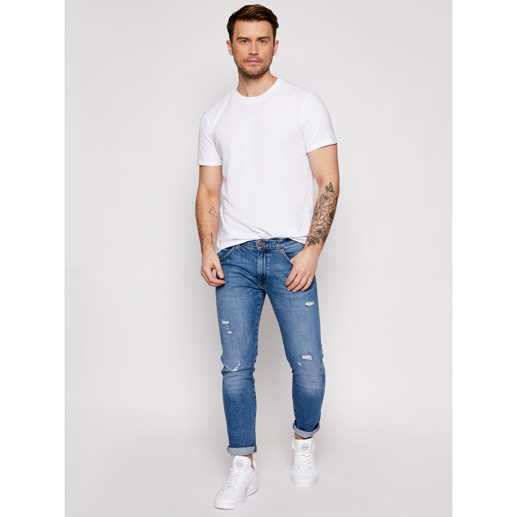 Jack&Jones PREMIUM Тишърт Blalogo Spring 12183777 Бял Regular Fit - Pepit.bg