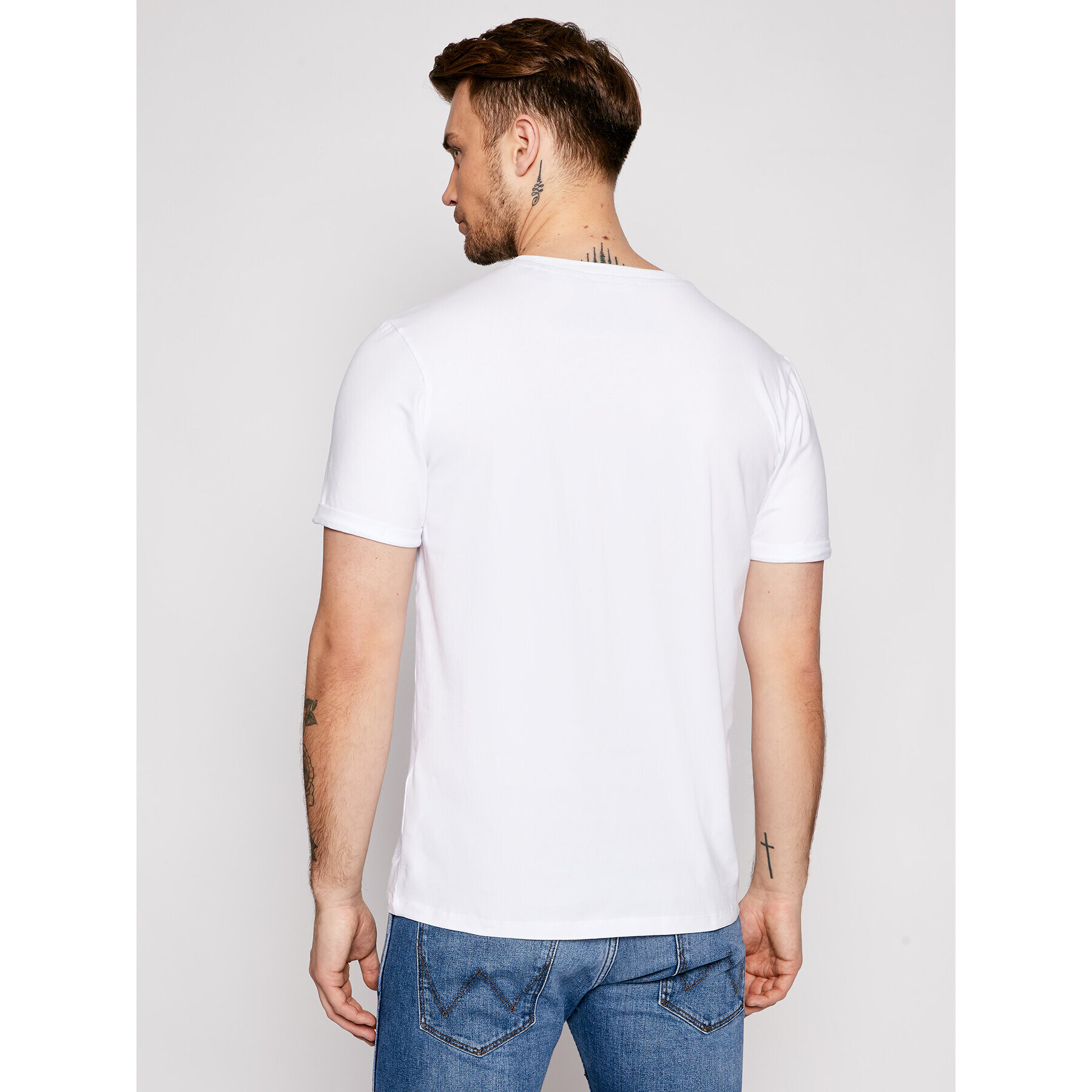 Jack&Jones PREMIUM Тишърт Blalogo Spring 12183777 Бял Regular Fit - Pepit.bg