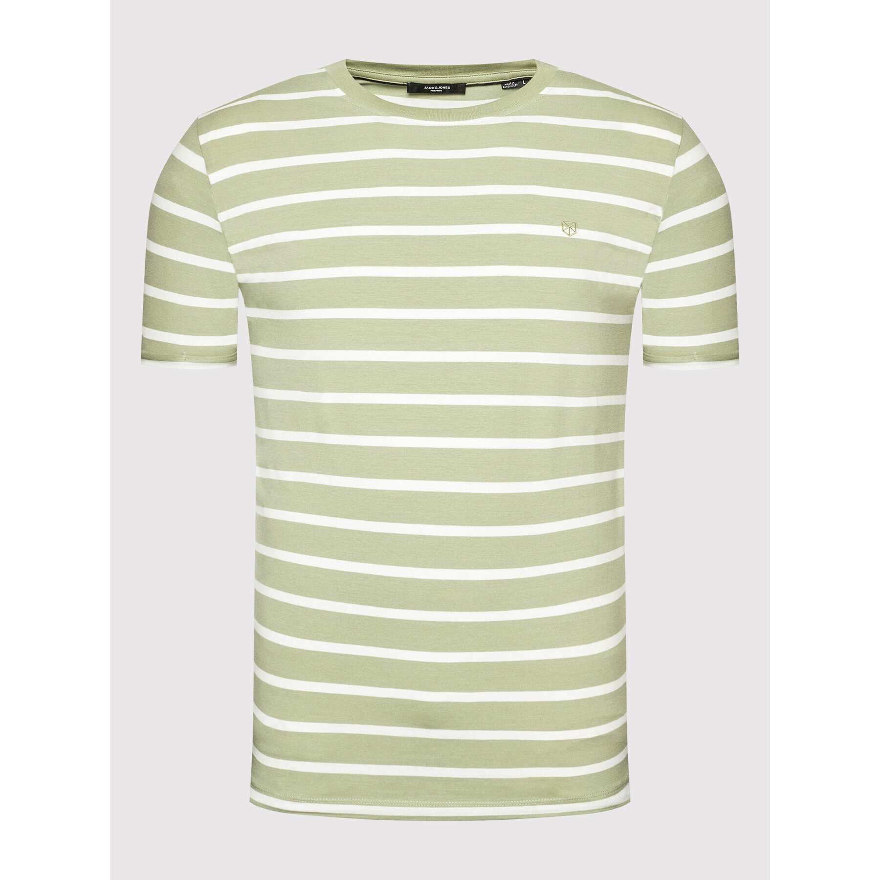 Jack&Jones Тишърт Blalogo Spring 12197322 Зелен Regular Fit - Pepit.bg