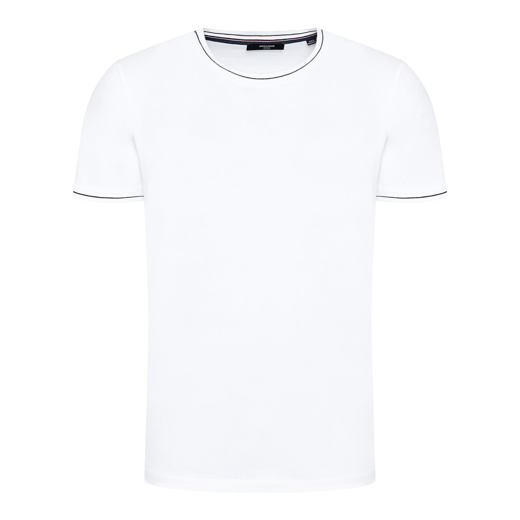 Jack&Jones PREMIUM Тишърт Blalucas 12184760 Бял Regular Fit - Pepit.bg