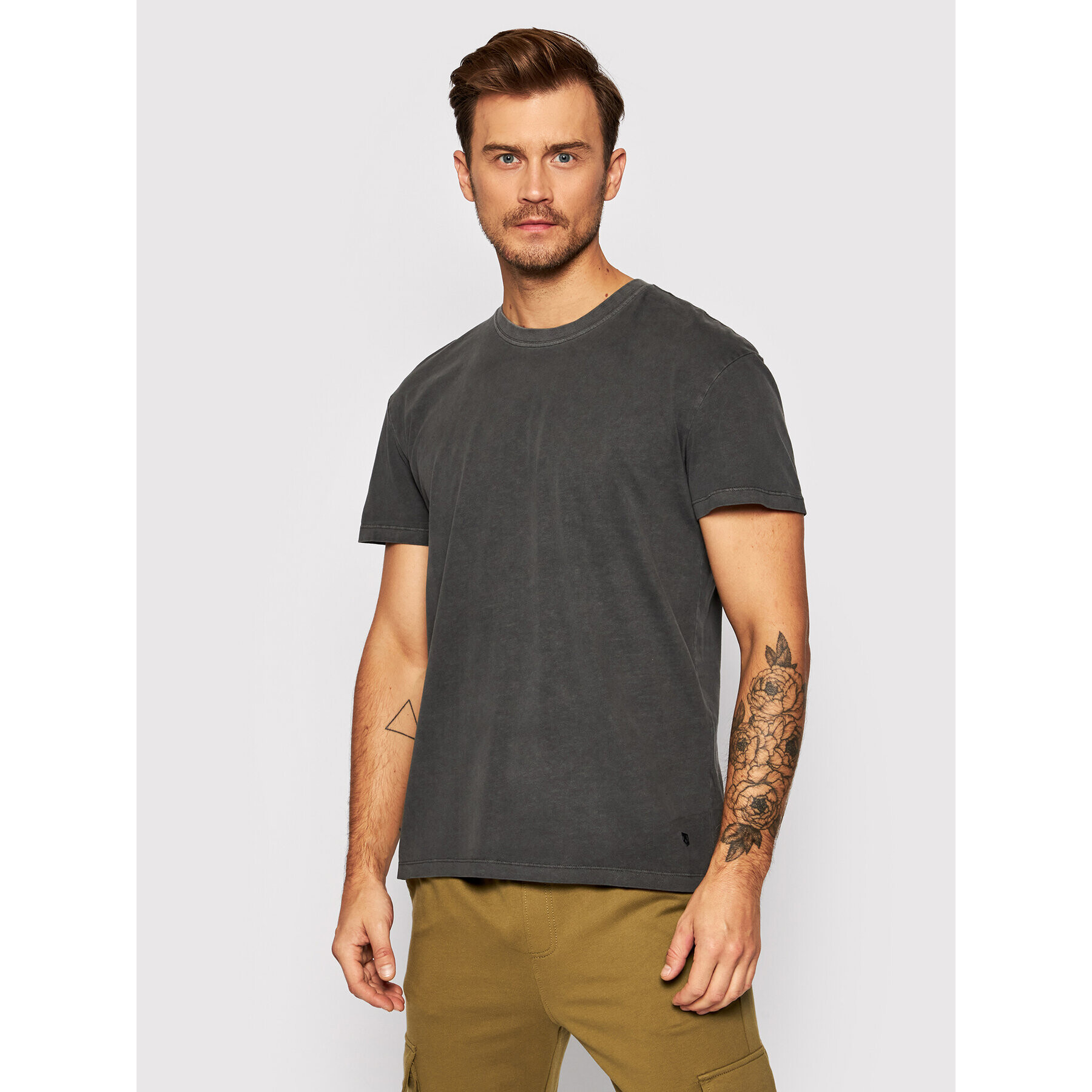 Jack&Jones PREMIUM Тишърт Blarhett 12191022 Сив Relaxed Fit - Pepit.bg