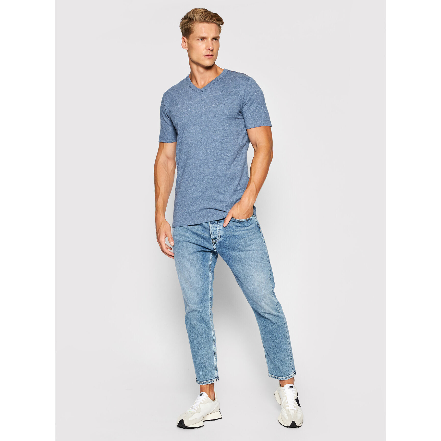 Jack&Jones PREMIUM Тишърт Blubowery 12194108 Син Regular Fit - Pepit.bg