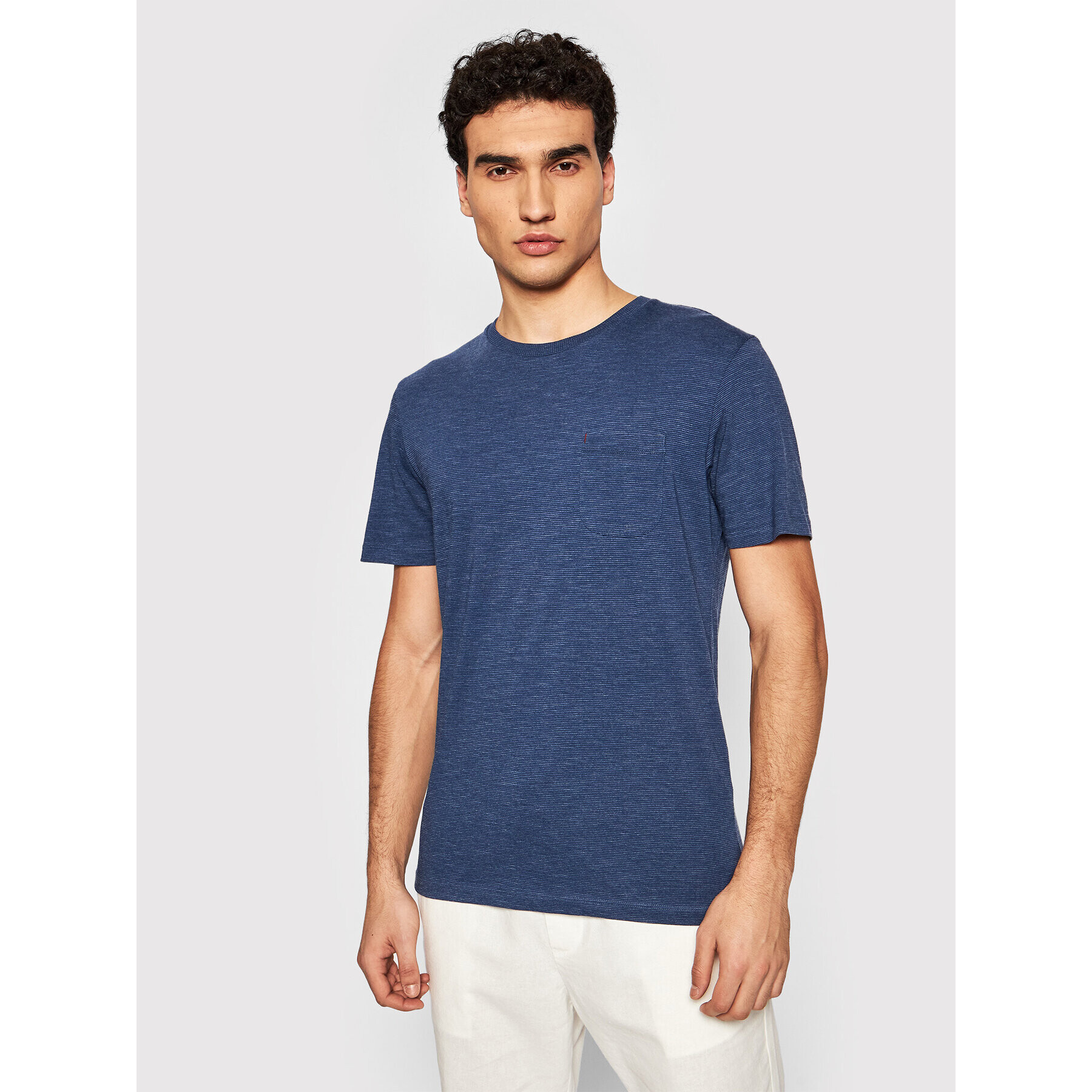 Jack&Jones PREMIUM Тишърт Bludexter 12183543 Син Regular Fit - Pepit.bg