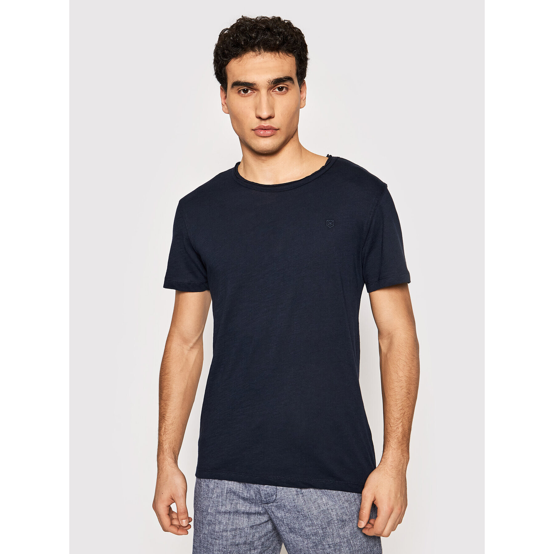 Jack&Jones PREMIUM Тишърт Bluvance 12185027 Тъмносин Regular Fit - Pepit.bg