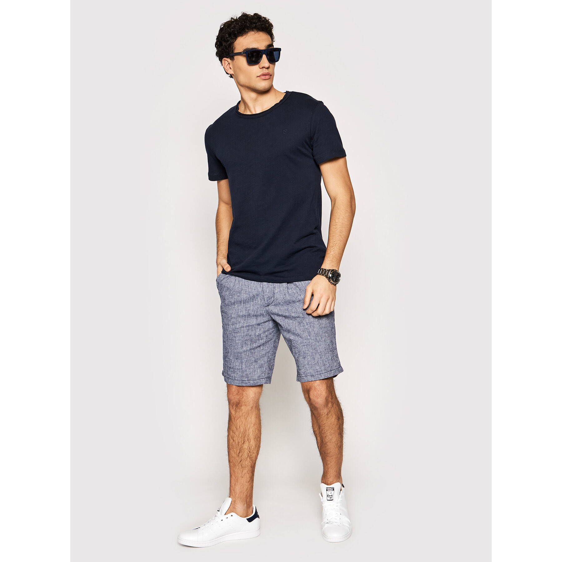 Jack&Jones PREMIUM Тишърт Bluvance 12185027 Тъмносин Regular Fit - Pepit.bg