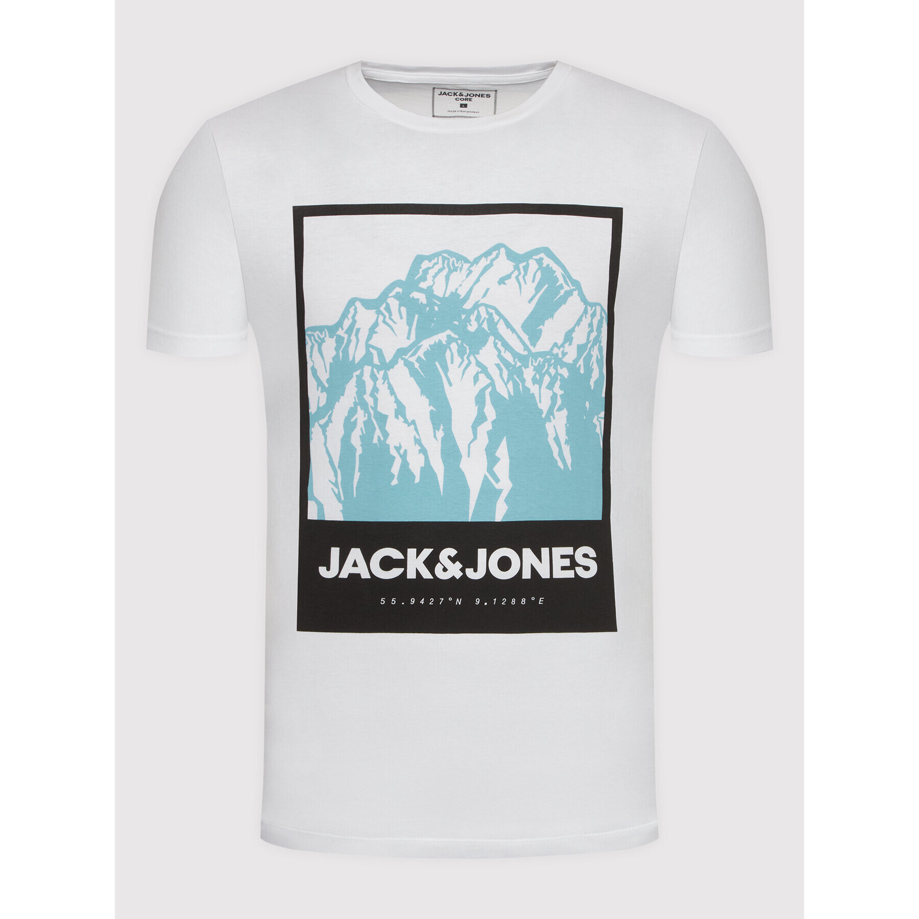 Jack&Jones Тишърт Booster 12209200 Бял Regular Fit - Pepit.bg