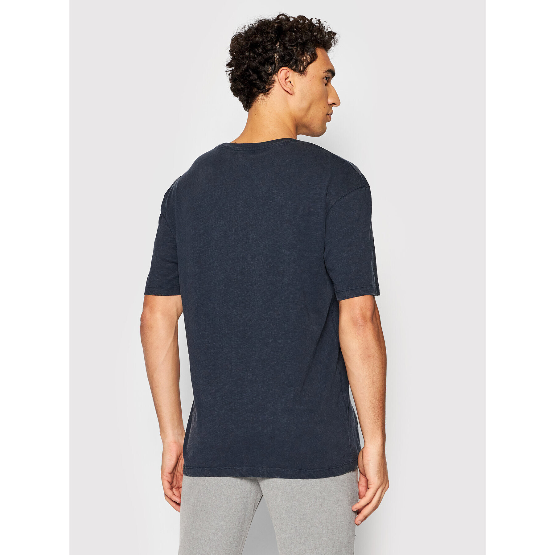 Jack&Jones Тишърт Brad 12193907 Тъмносин Relaxed Fit - Pepit.bg