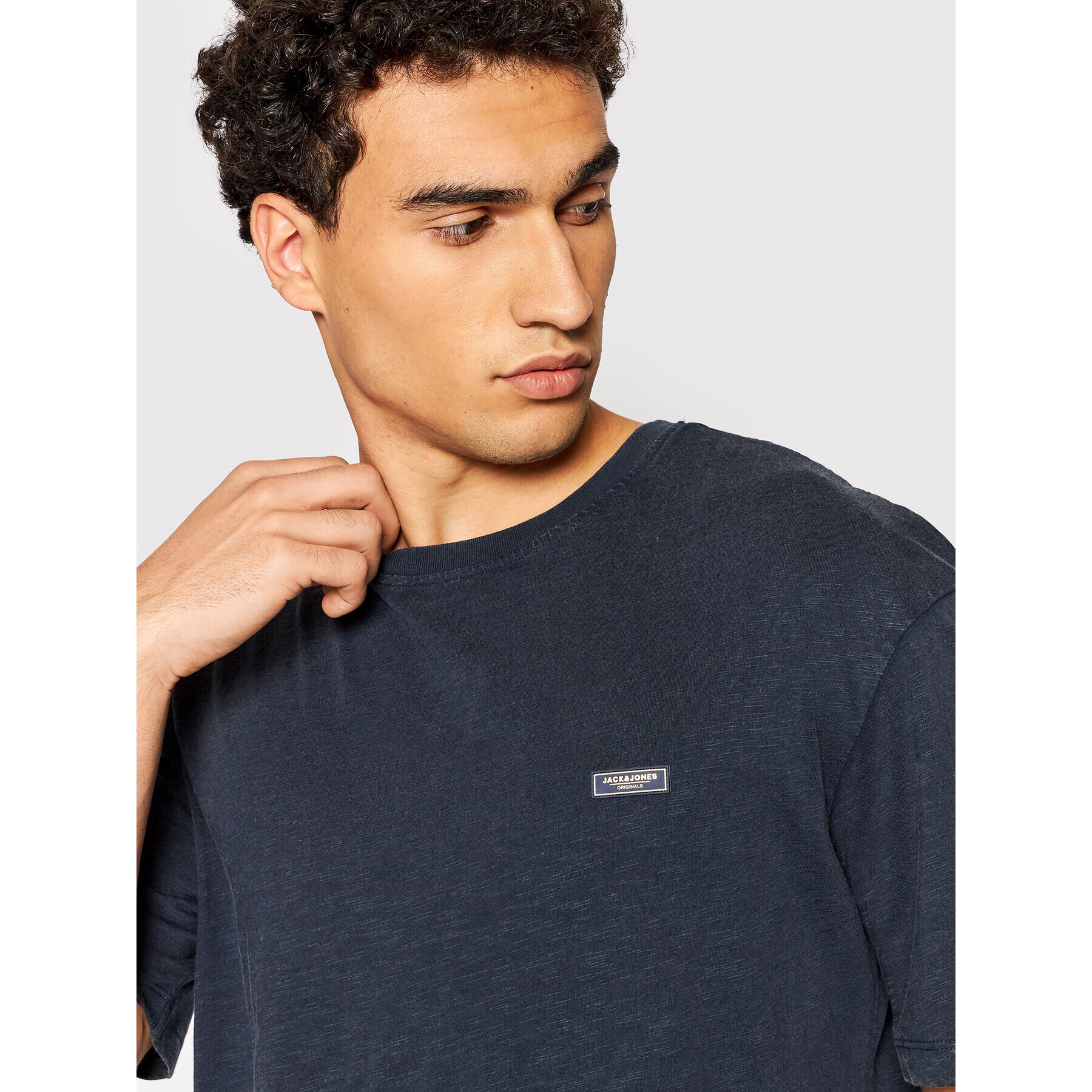 Jack&Jones Тишърт Brad 12193907 Тъмносин Relaxed Fit - Pepit.bg