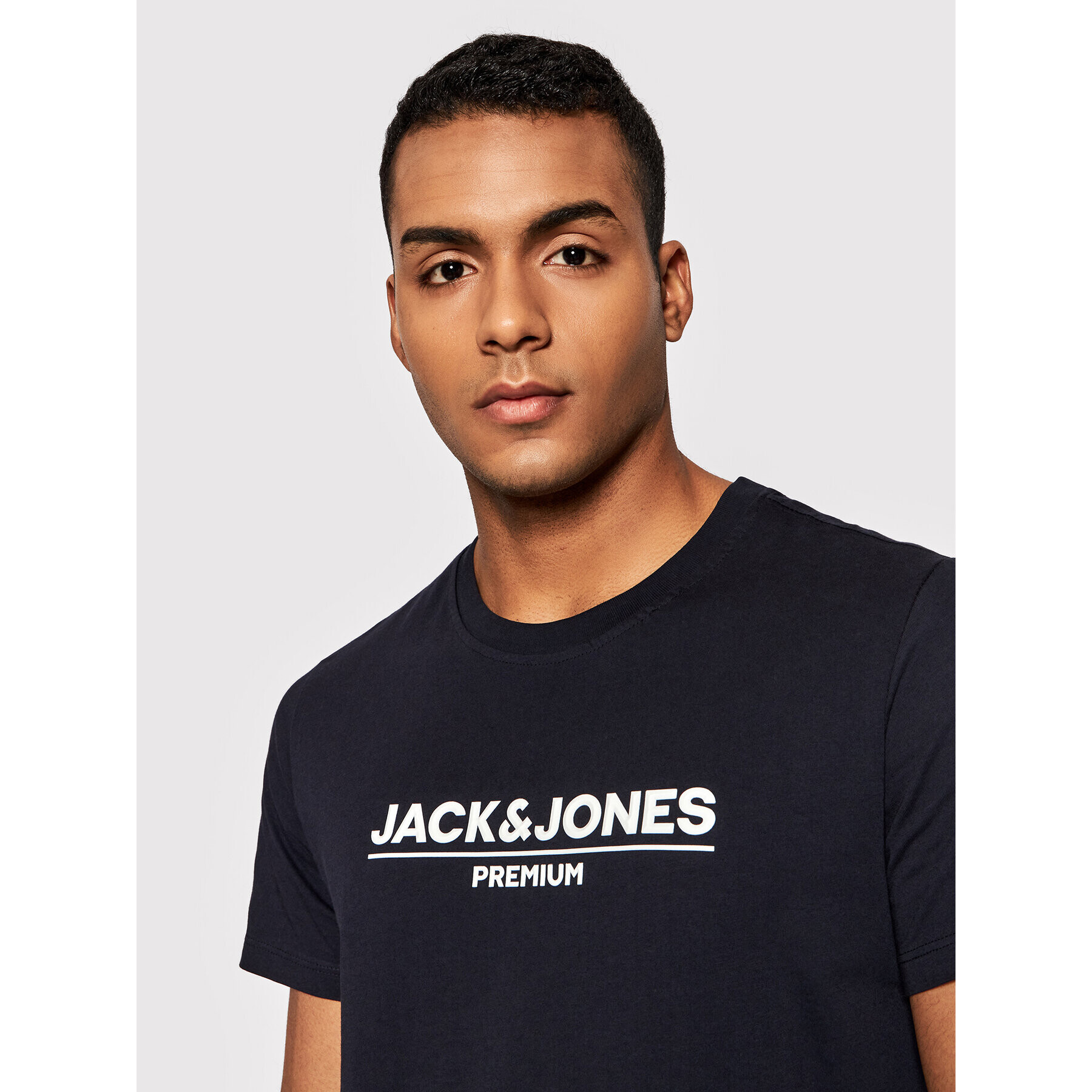 Jack&Jones PREMIUM Тишърт Branding 12205731 Тъмносин Regular Fit - Pepit.bg