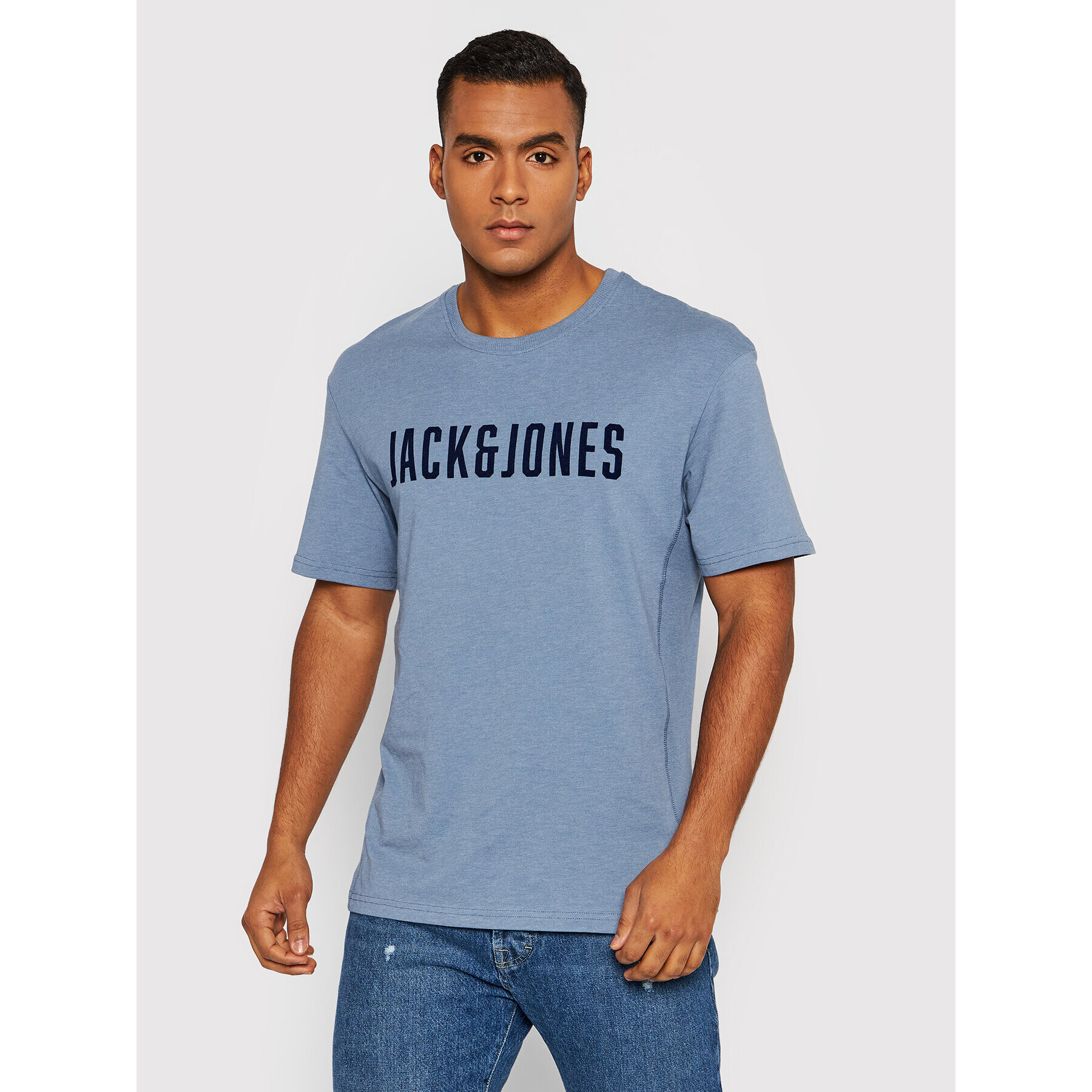 Jack&Jones Тишърт Brice 12198006 Син Relaxed Fit - Pepit.bg