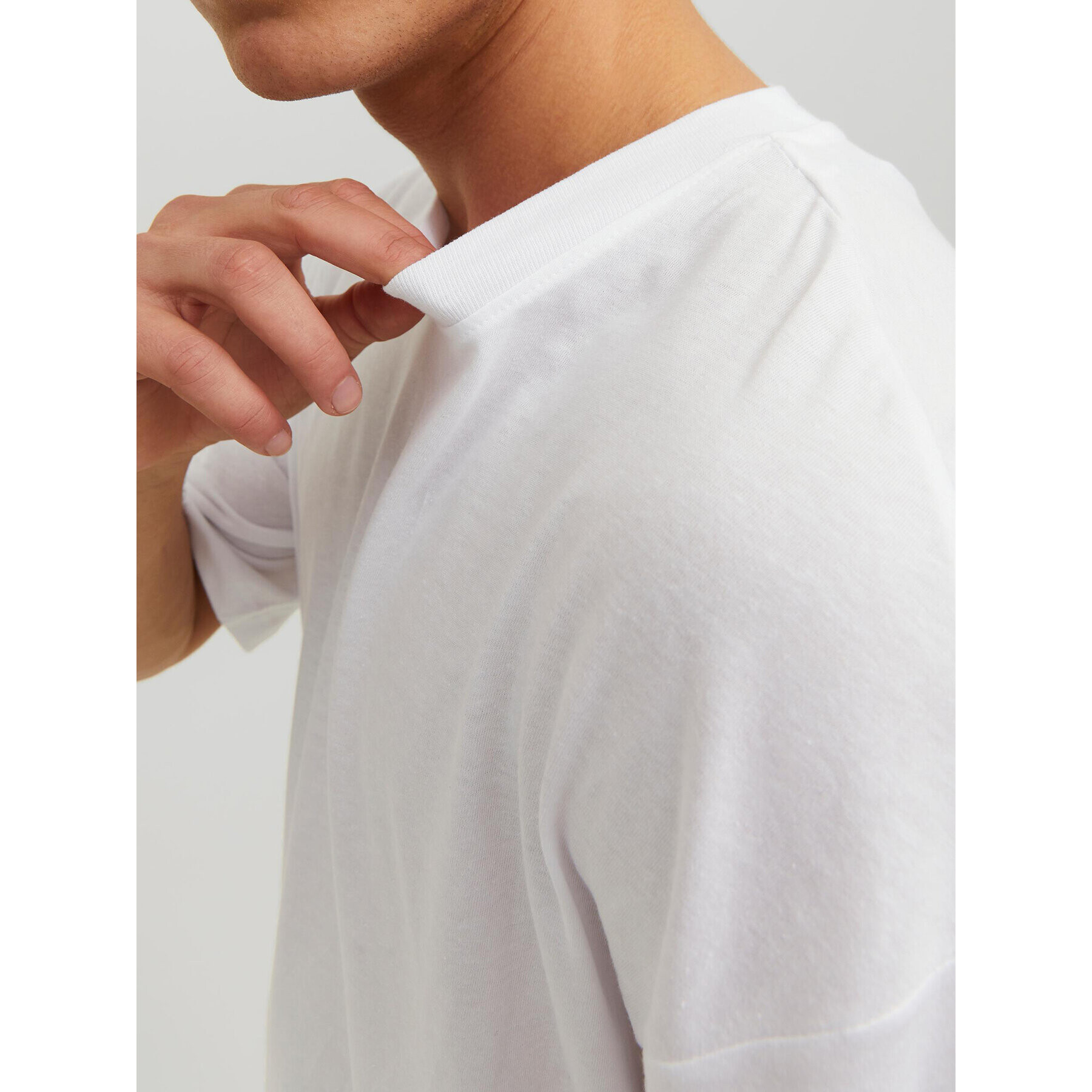 Jack&Jones Тишърт Brink 12185628 Бял Loose Fit - Pepit.bg