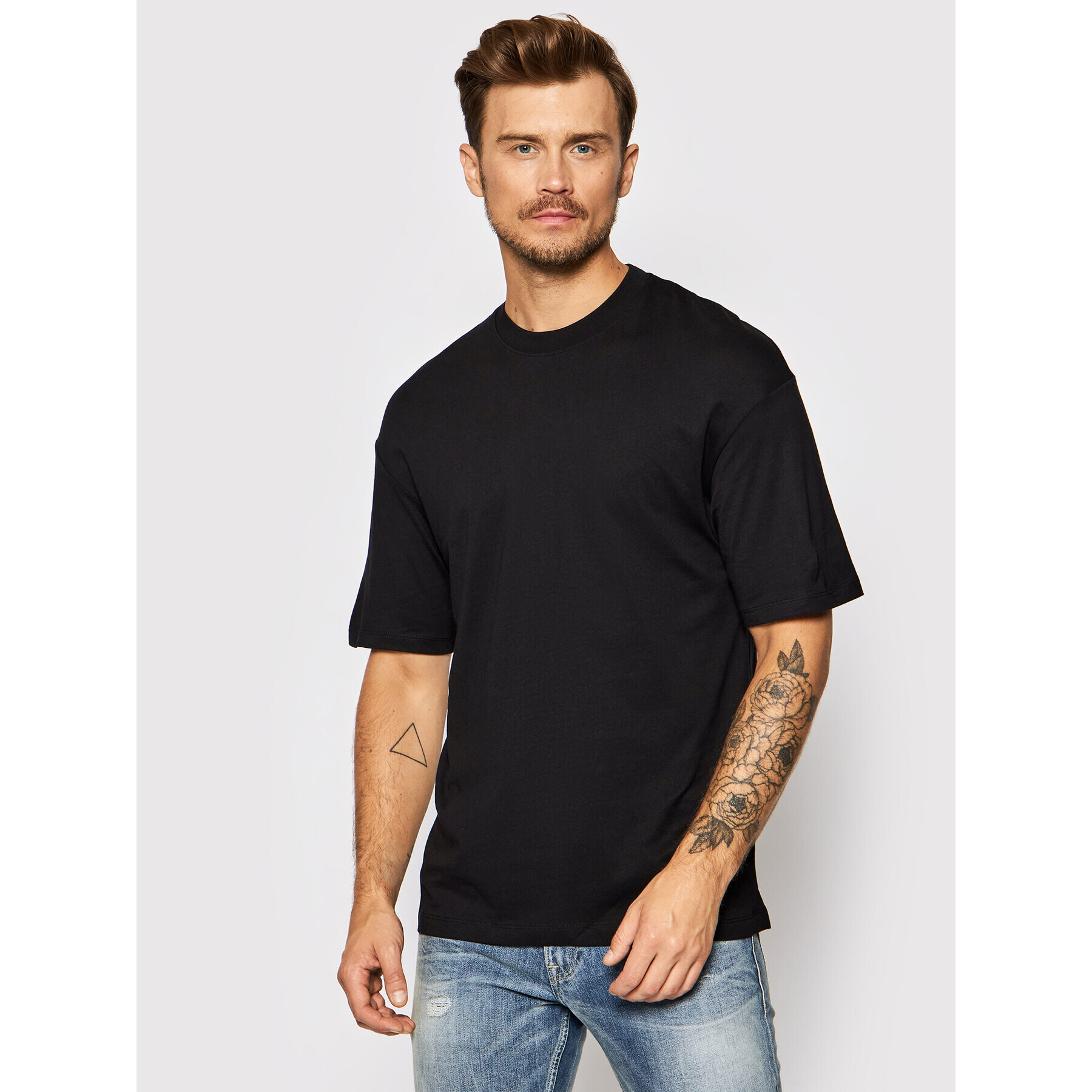 Jack&Jones Тишърт Brink 12185628 Черен Regular Fit - Pepit.bg