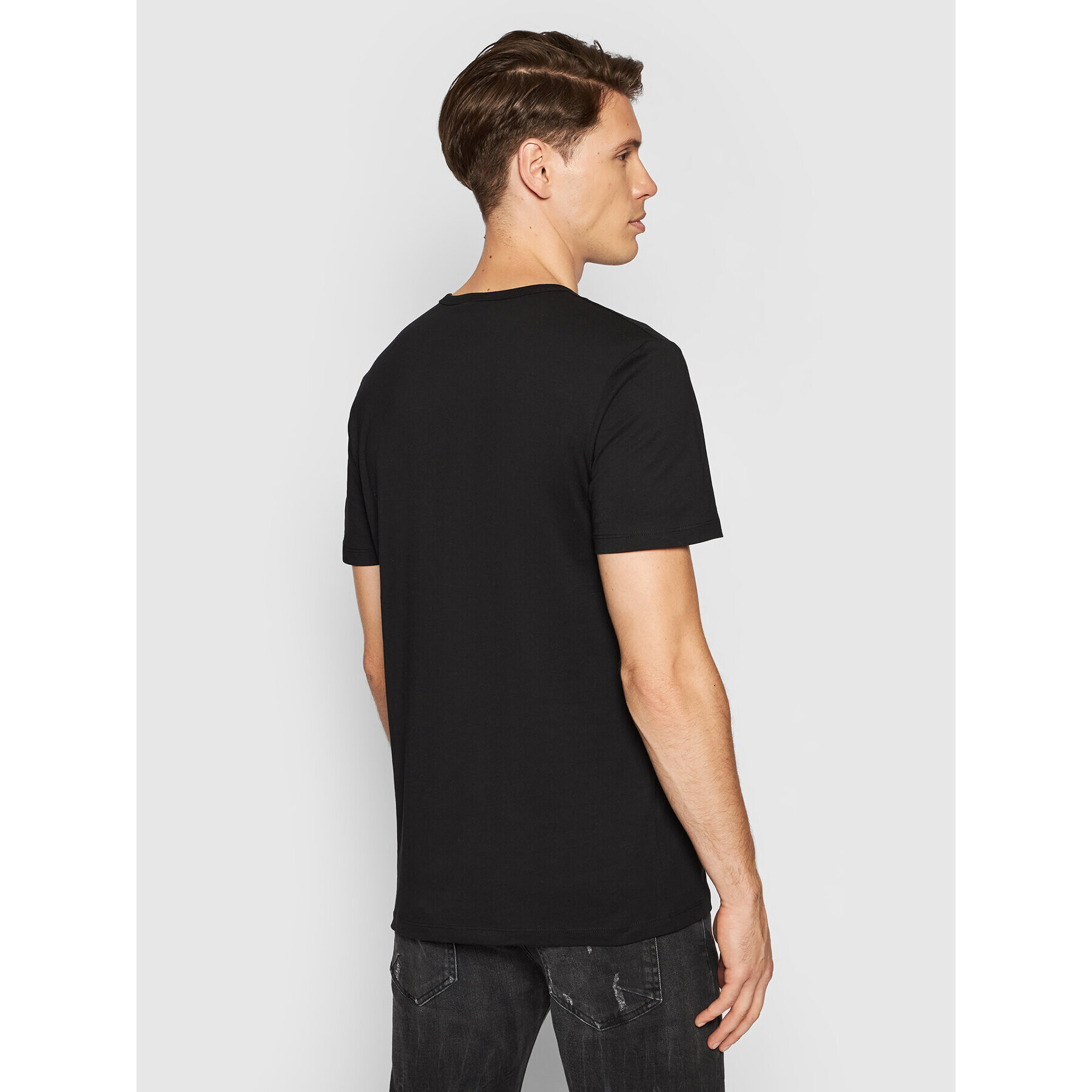 Jack&Jones Тишърт Cam 12194175 Черен Regular Fit - Pepit.bg