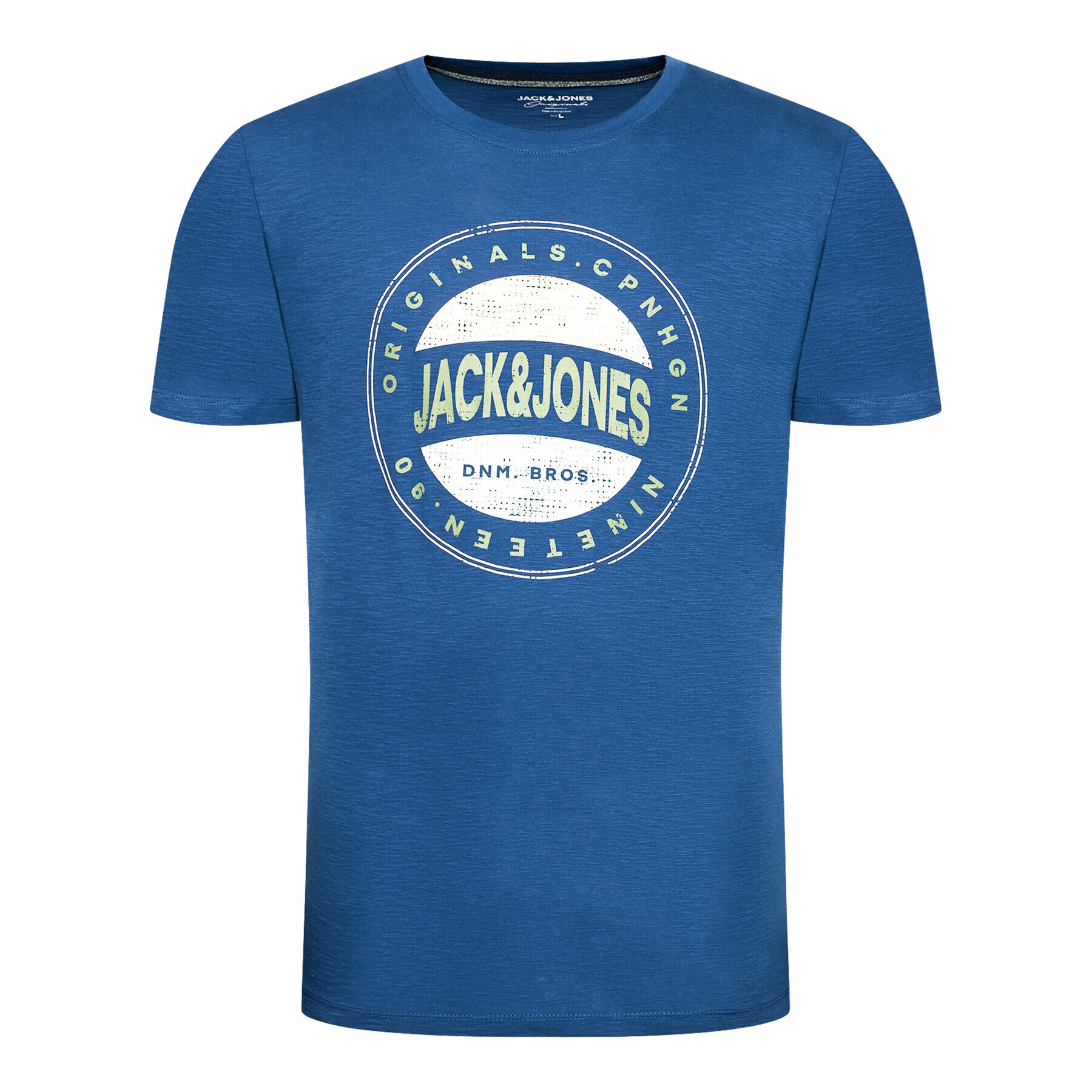 Jack&Jones Тишърт Christensen 12185392 Тъмносин Regular Fit - Pepit.bg