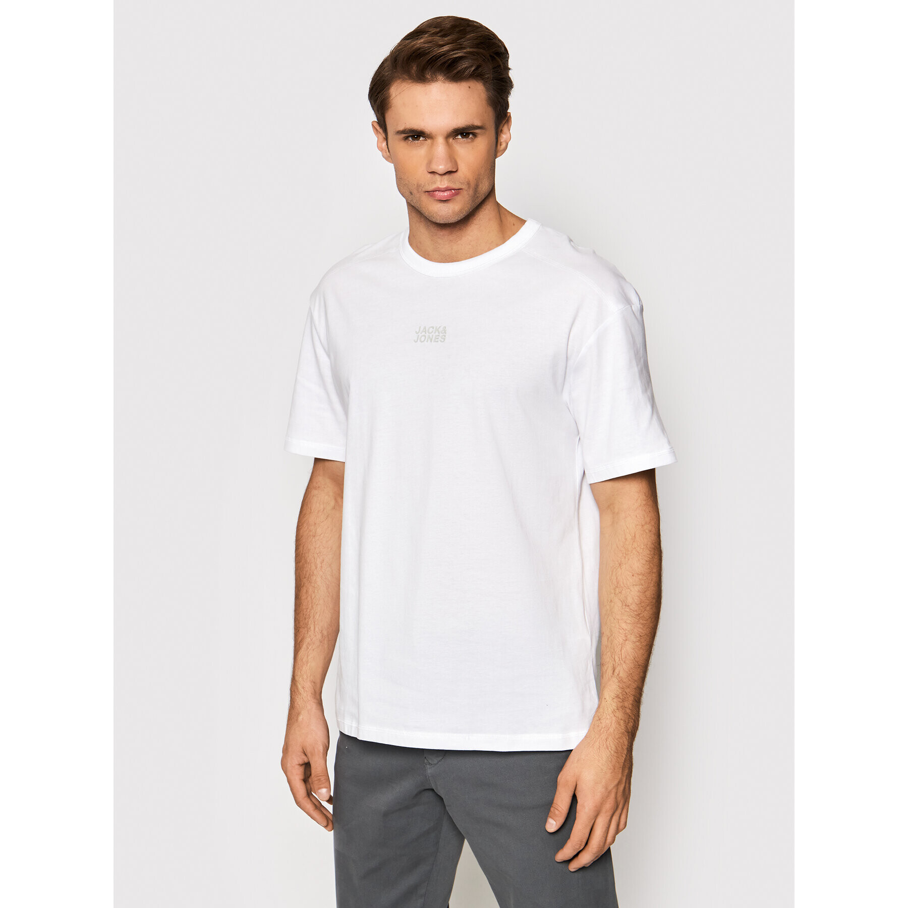 Jack&Jones Тишърт Classic 12205225 Бял Relaxed Fit - Pepit.bg