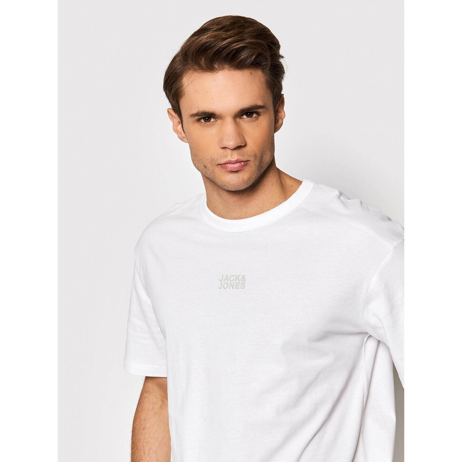 Jack&Jones Тишърт Classic 12205225 Бял Relaxed Fit - Pepit.bg