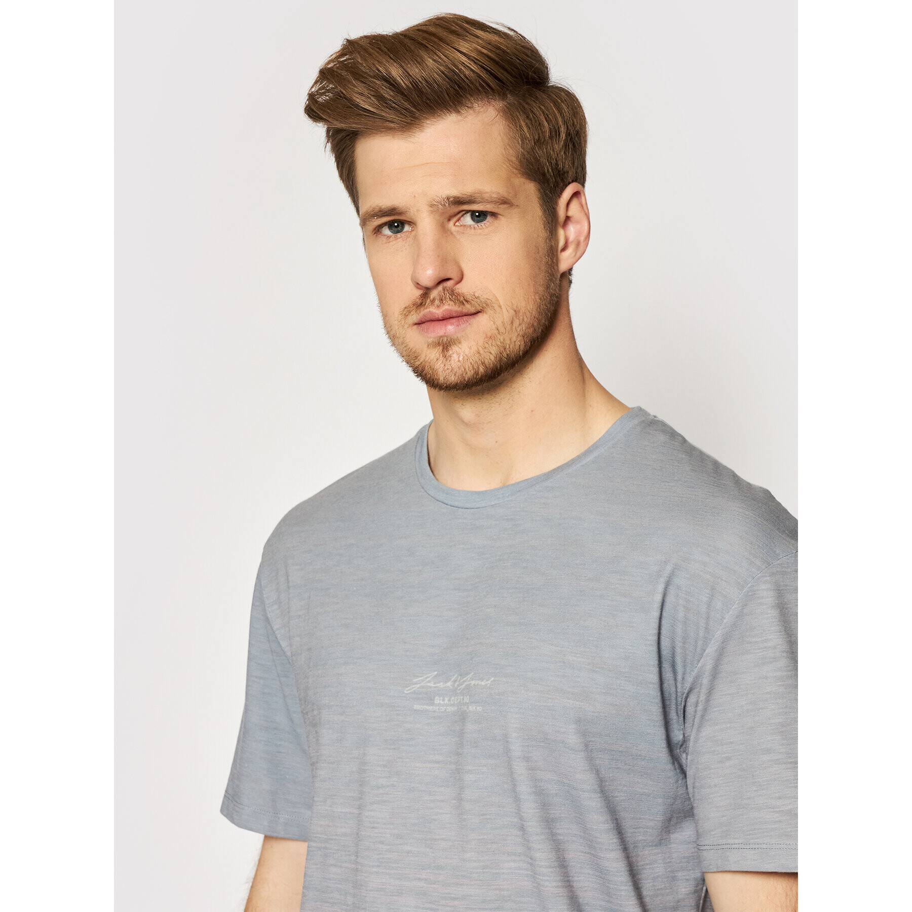 Jack&Jones Тишърт Cocosub 12188667 Сив Regular Fit - Pepit.bg