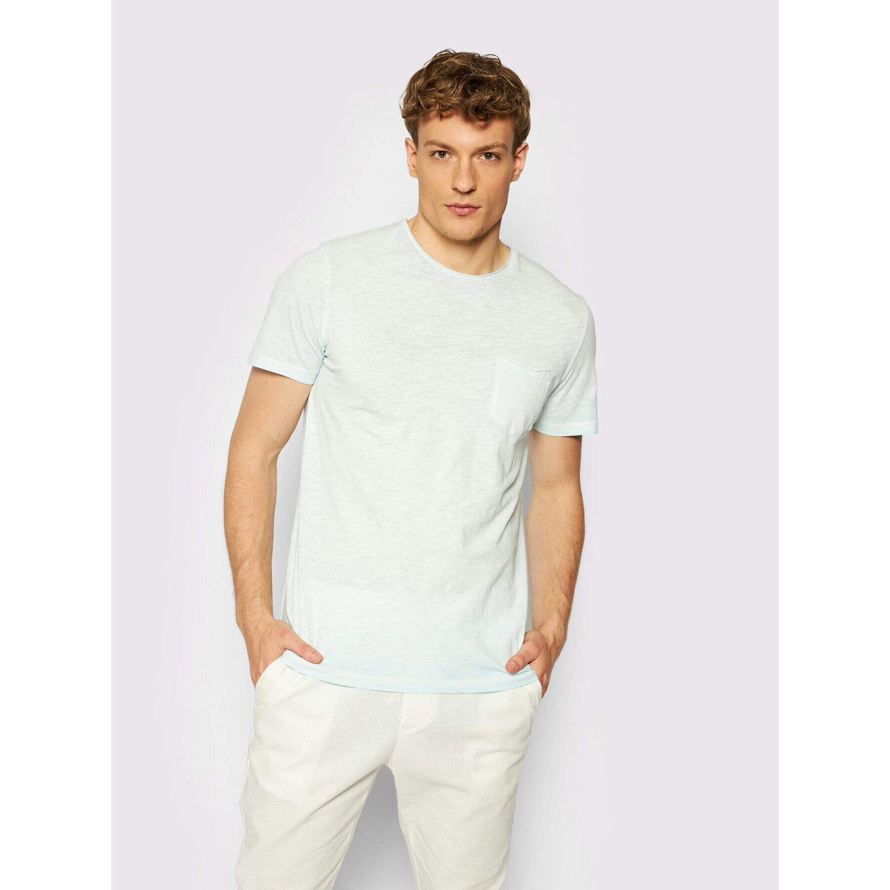 Jack&Jones Тишърт Cold 12184932 Син Regular Fit - Pepit.bg