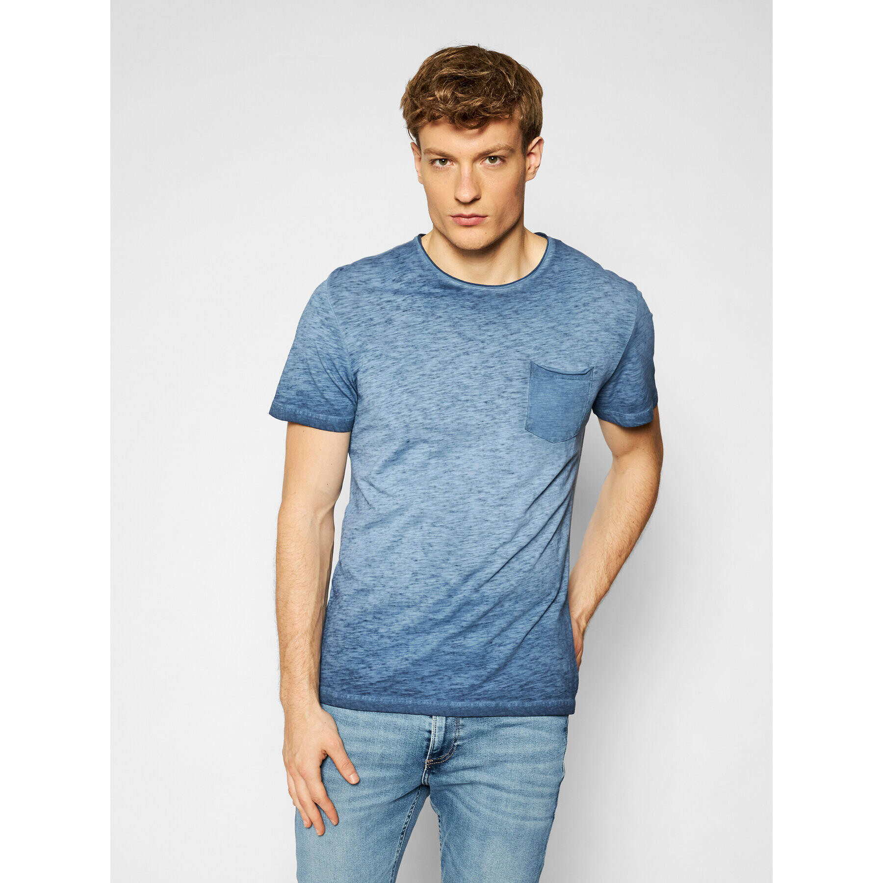 Jack&Jones Тишърт Cold 12184932 Тъмносин Regular Fit - Pepit.bg