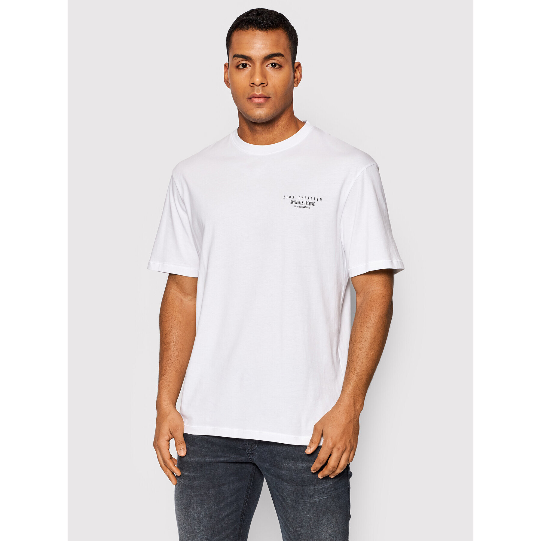 Jack&Jones Тишърт Comfort Photo 12205952 Бял Relaxed Fit - Pepit.bg