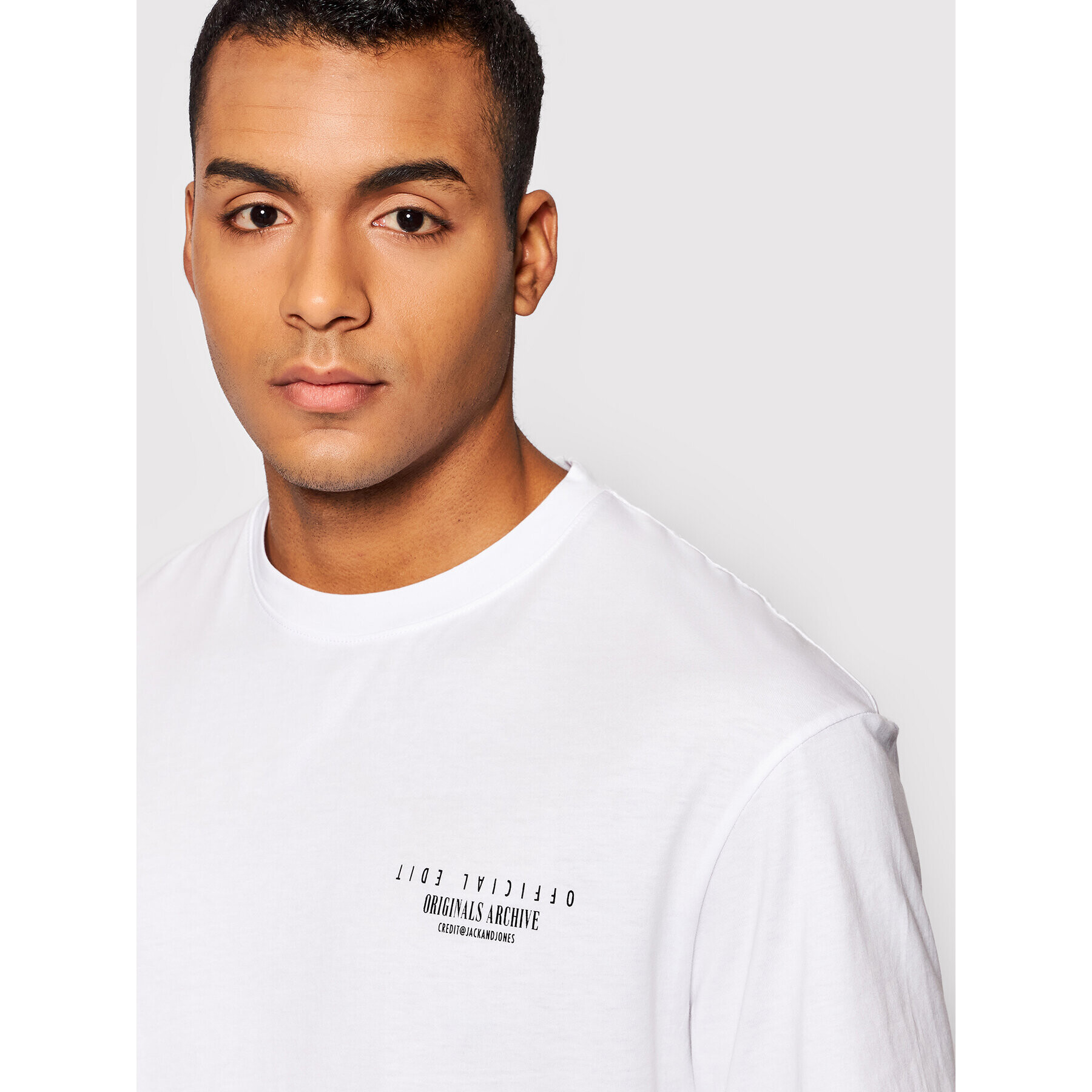 Jack&Jones Тишърт Comfort Photo 12205952 Бял Relaxed Fit - Pepit.bg