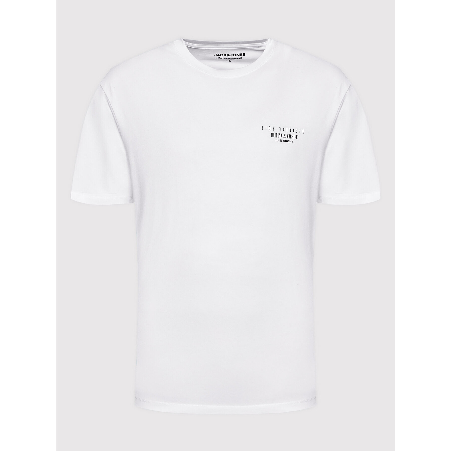 Jack&Jones Тишърт Comfort Photo 12205952 Бял Relaxed Fit - Pepit.bg