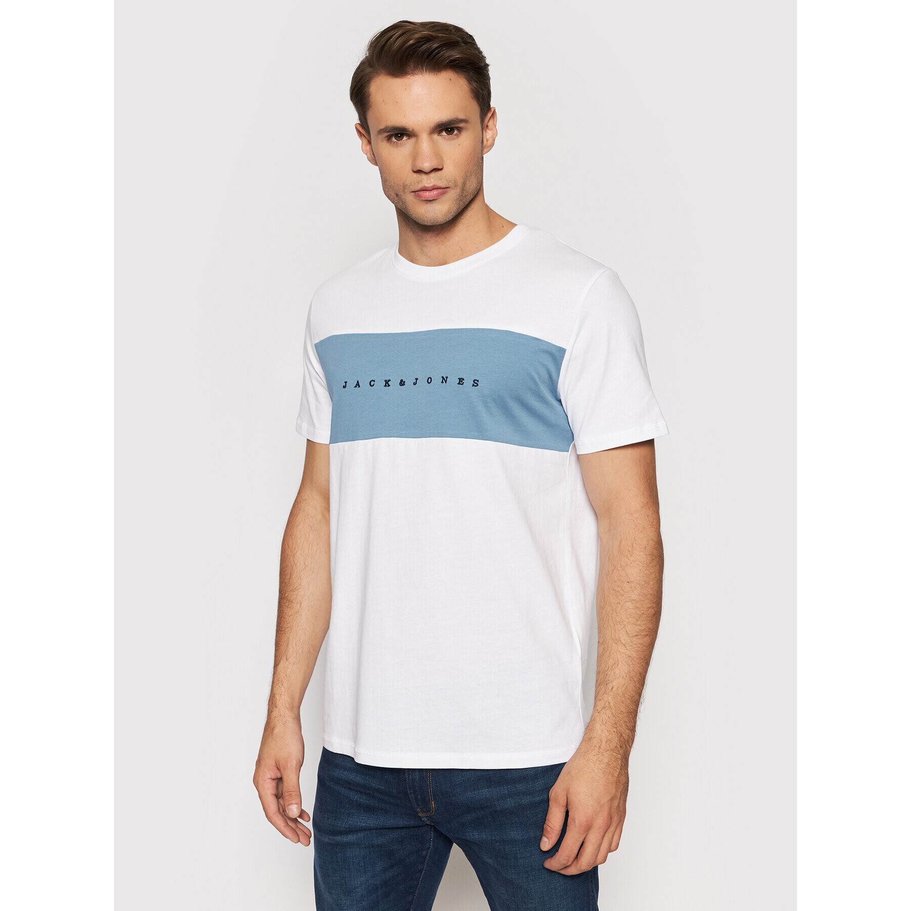 Jack&Jones Тишърт Copenhagen 12198260 Бял Standard Fit - Pepit.bg