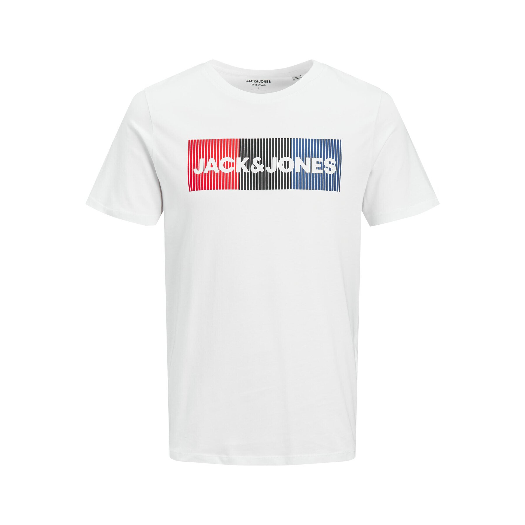 Jack&Jones Тишърт Corp 12151955 Бял Slim Fit - Pepit.bg