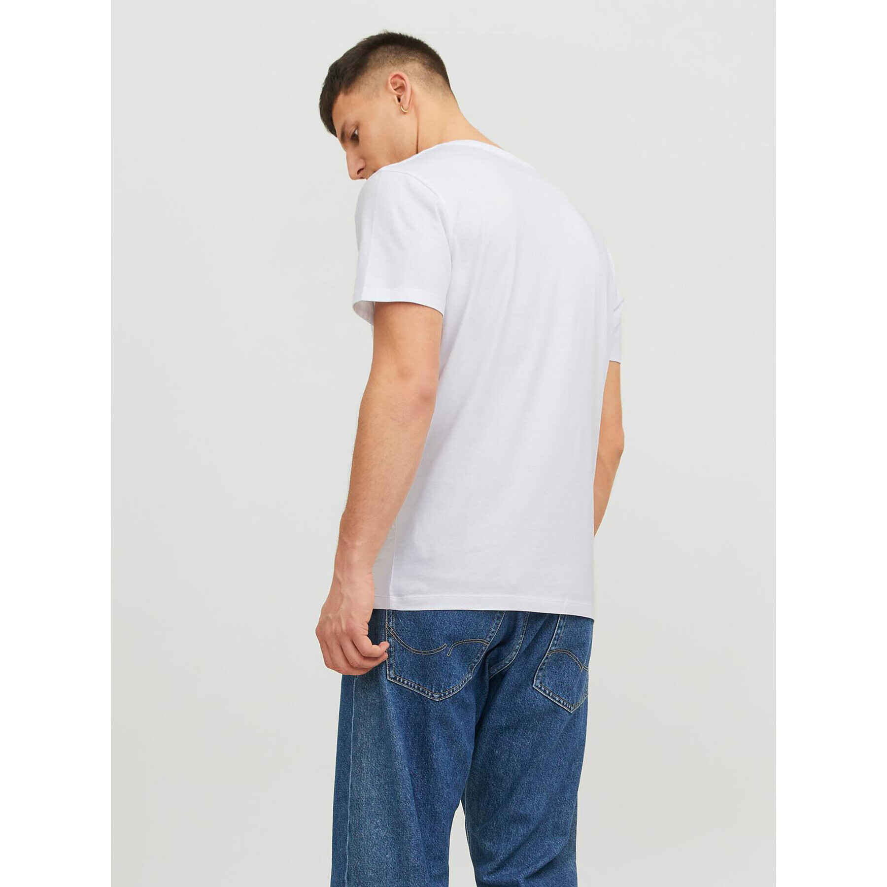 Jack&Jones Тишърт Corp 12233999 Бял Standard Fit - Pepit.bg