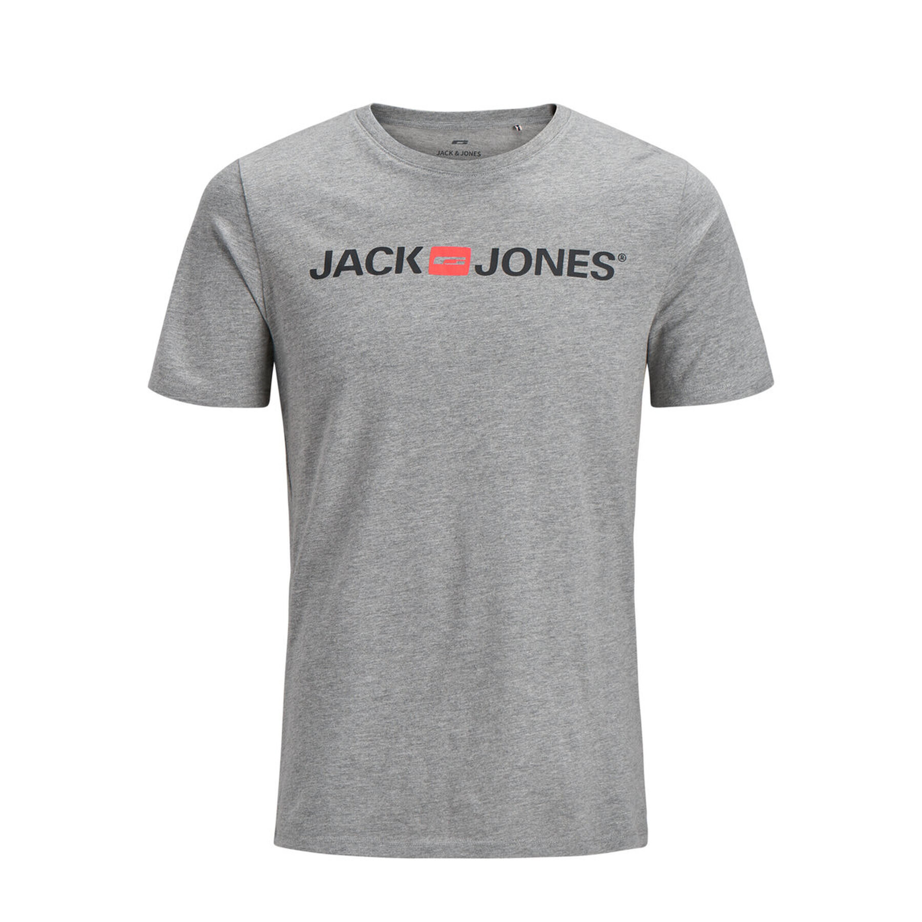 Jack&Jones Тишърт Corp Logo 12137126 Сив Slim Fit - Pepit.bg