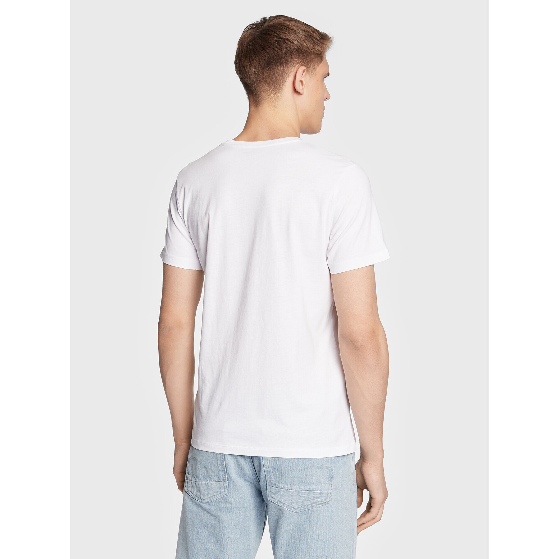 Jack&Jones Тишърт Corp Logo 12151955 Бял Regular Fit - Pepit.bg