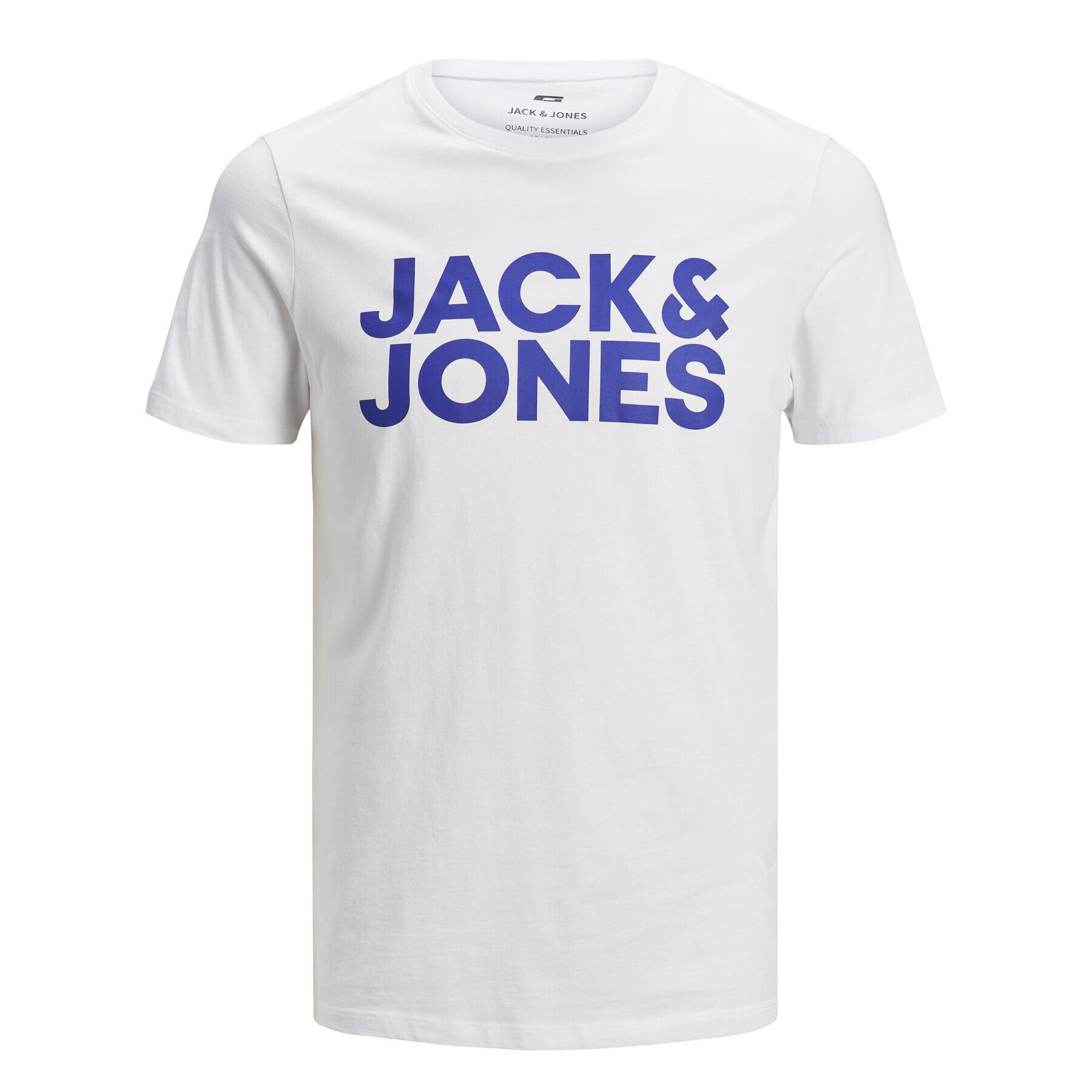 Jack&Jones Тишърт Corp Logo 12151955 Бял Slim Fit - Pepit.bg