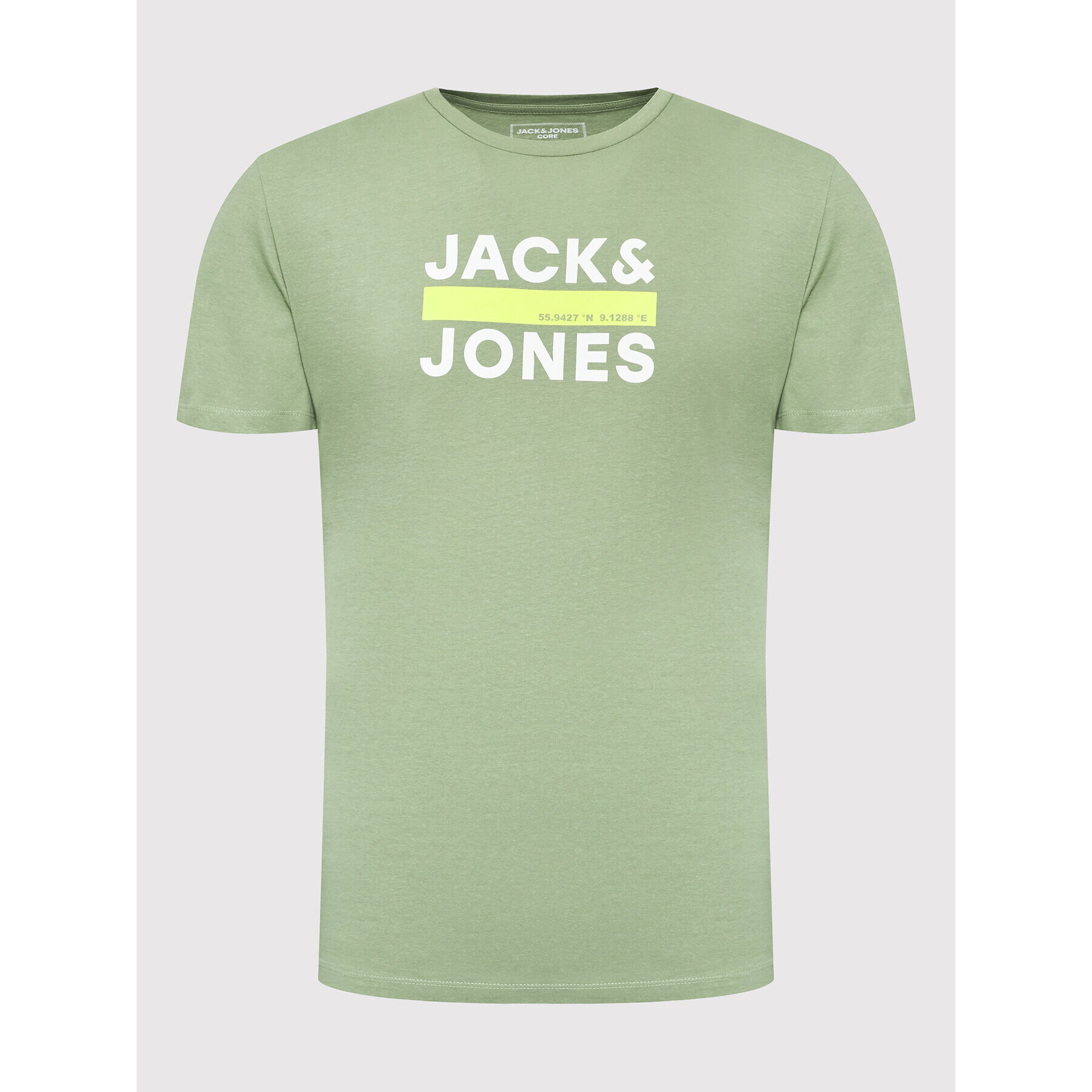 Jack&Jones Тишърт Dan 12213767 Зелен Regular Fit - Pepit.bg