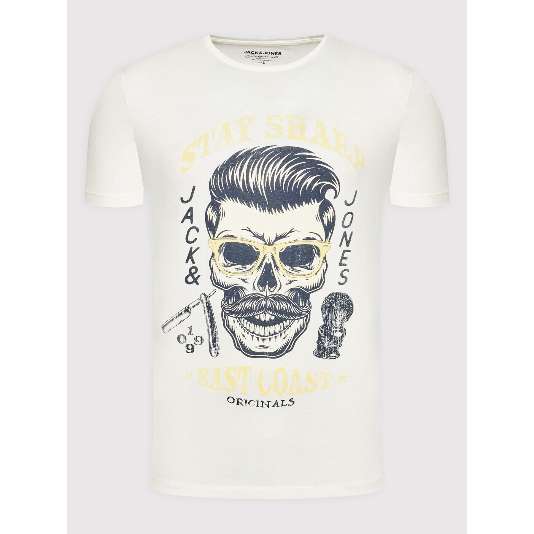 Jack&Jones Тишърт Dome Tee 12205684 Бежов Regular Fit - Pepit.bg