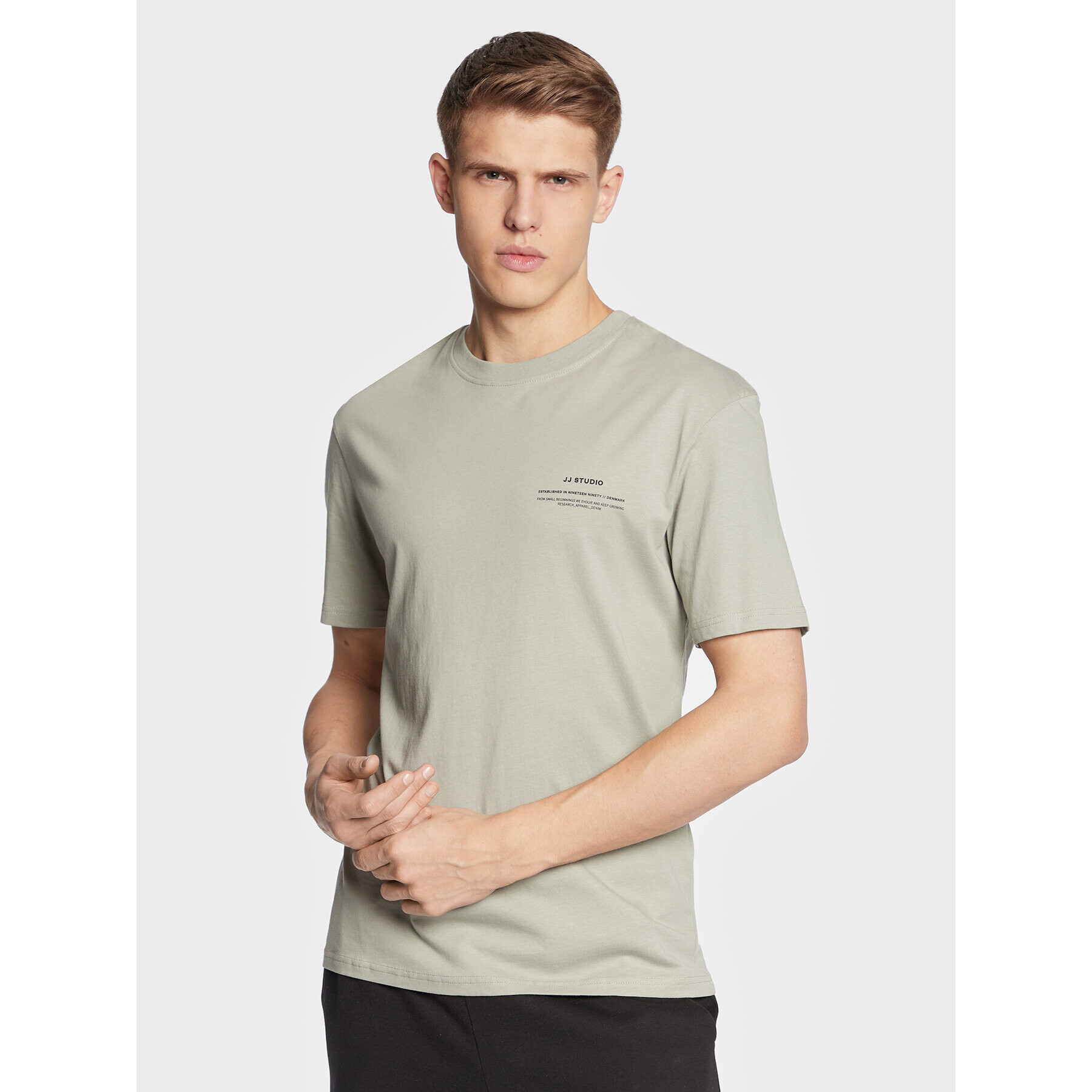 Jack&Jones Тишърт Felix 12224600 Зелен Regular Fit - Pepit.bg