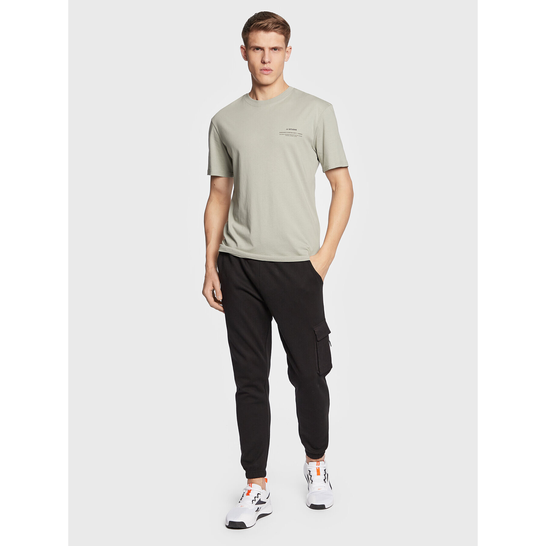 Jack&Jones Тишърт Felix 12224600 Зелен Regular Fit - Pepit.bg