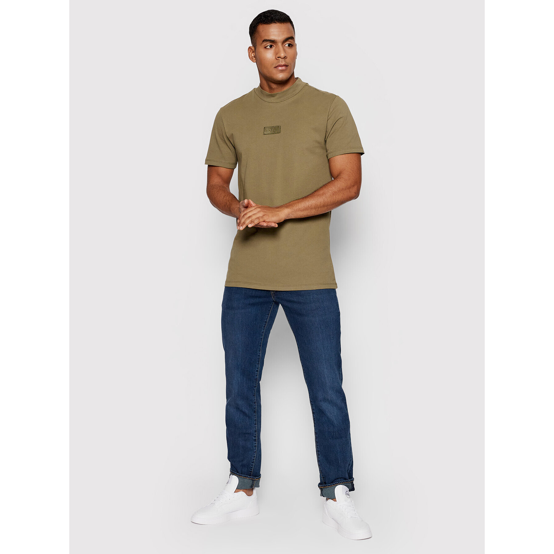 Jack&Jones PREMIUM Тишърт Frontier 12197620 Зелен Regular Fit - Pepit.bg