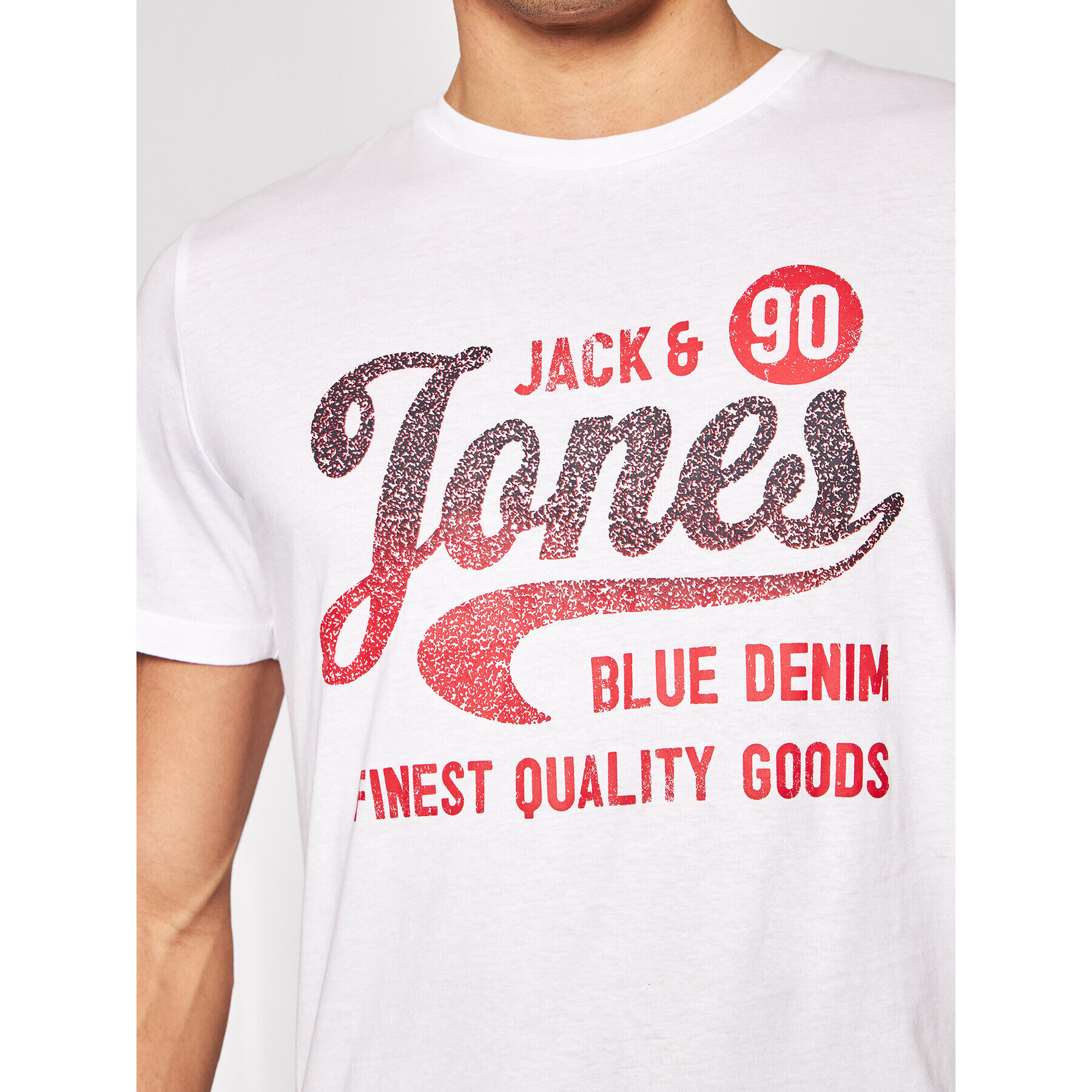 Jack&Jones Тишърт Hags 12184261 Бял Regular Fit - Pepit.bg