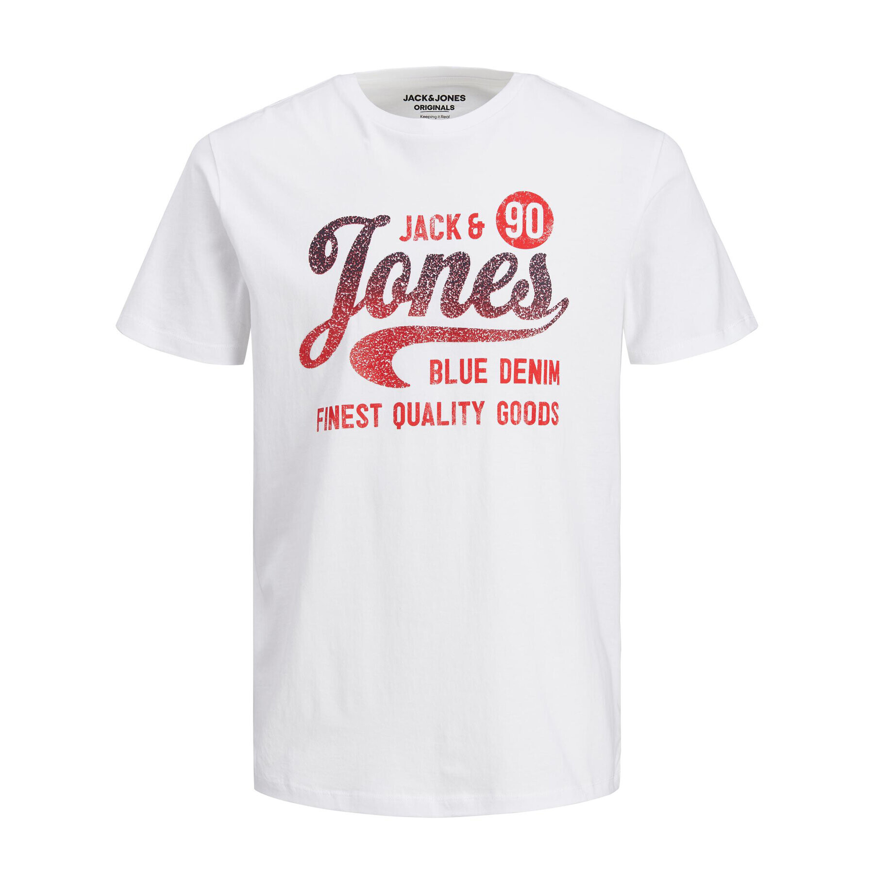 Jack&Jones Тишърт Hags 12184261 Бял Regular Fit - Pepit.bg