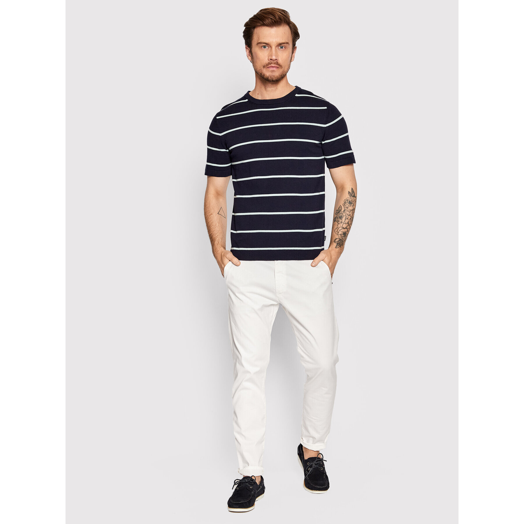 Jack&Jones PREMIUM Тишърт Igor 12188204 Тъмносин Regular Fit - Pepit.bg