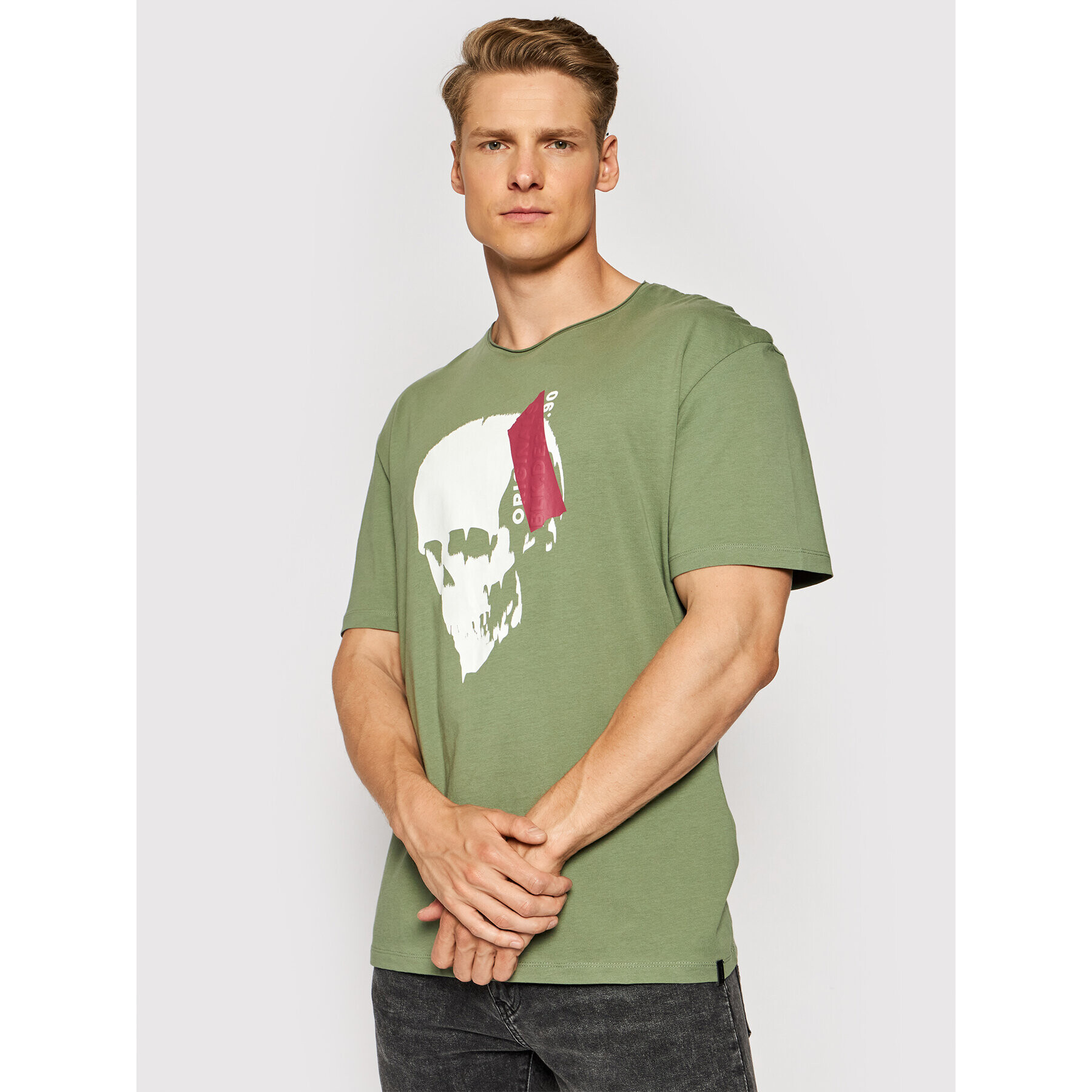 Jack&Jones Тишърт Jack 12189294 Зелен Relaxed Fit - Pepit.bg