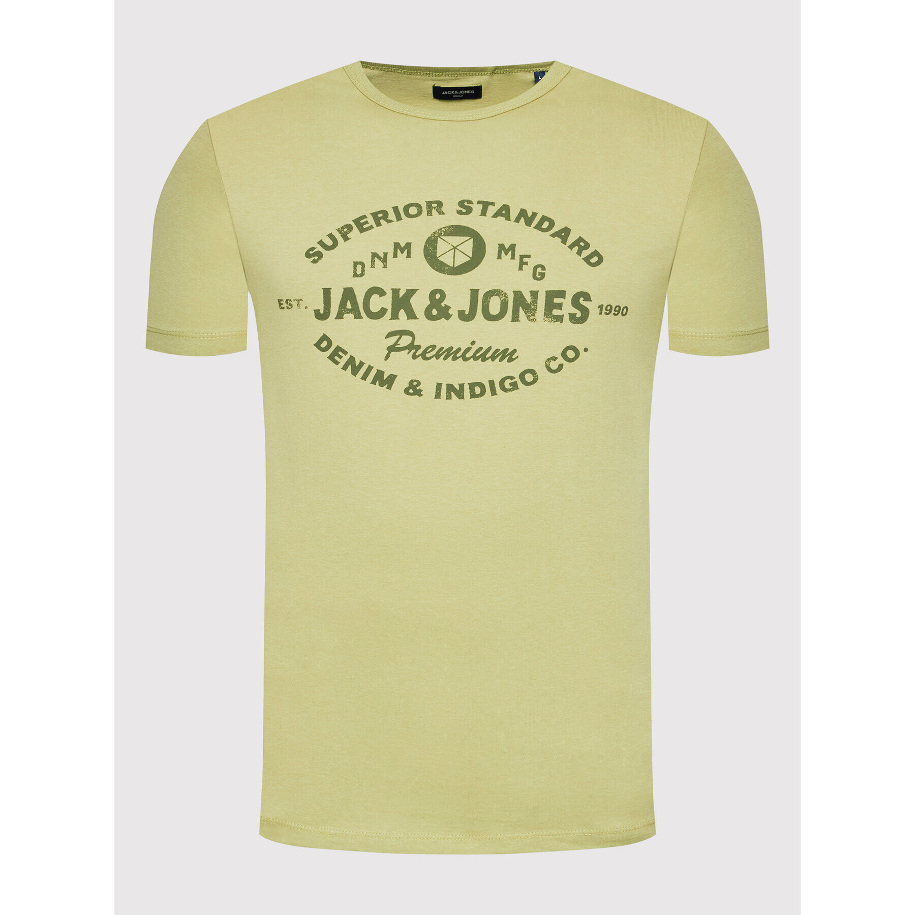 Jack&Jones PREMIUM Тишърт Jackson 12202394 Зелен Regular Fit - Pepit.bg