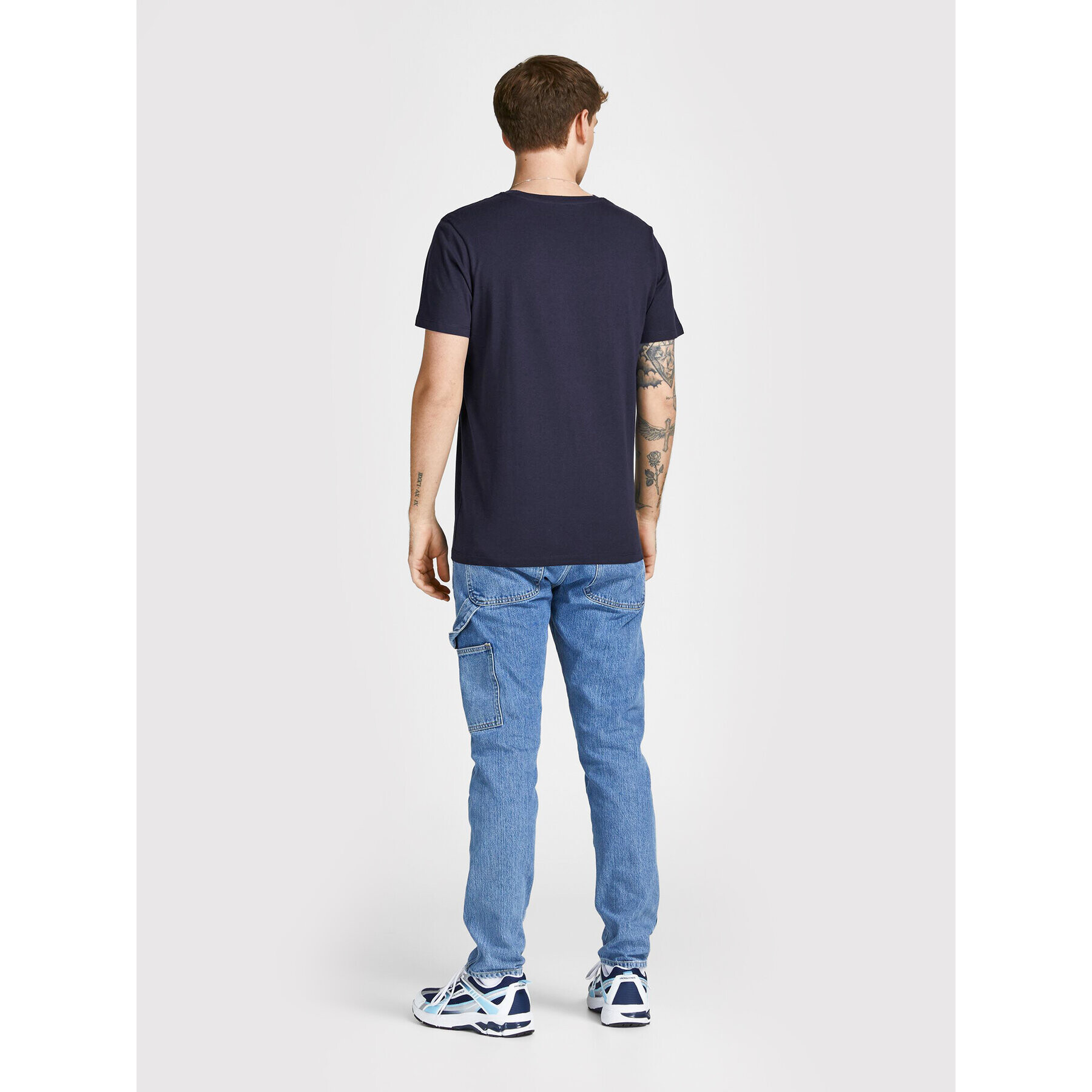 Jack&Jones Тишърт Jake 12207493 Тъмносин Regular Fit - Pepit.bg