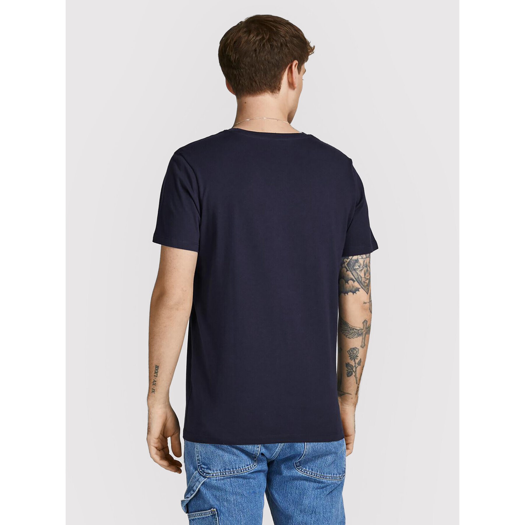 Jack&Jones Тишърт Jake 12207493 Тъмносин Regular Fit - Pepit.bg