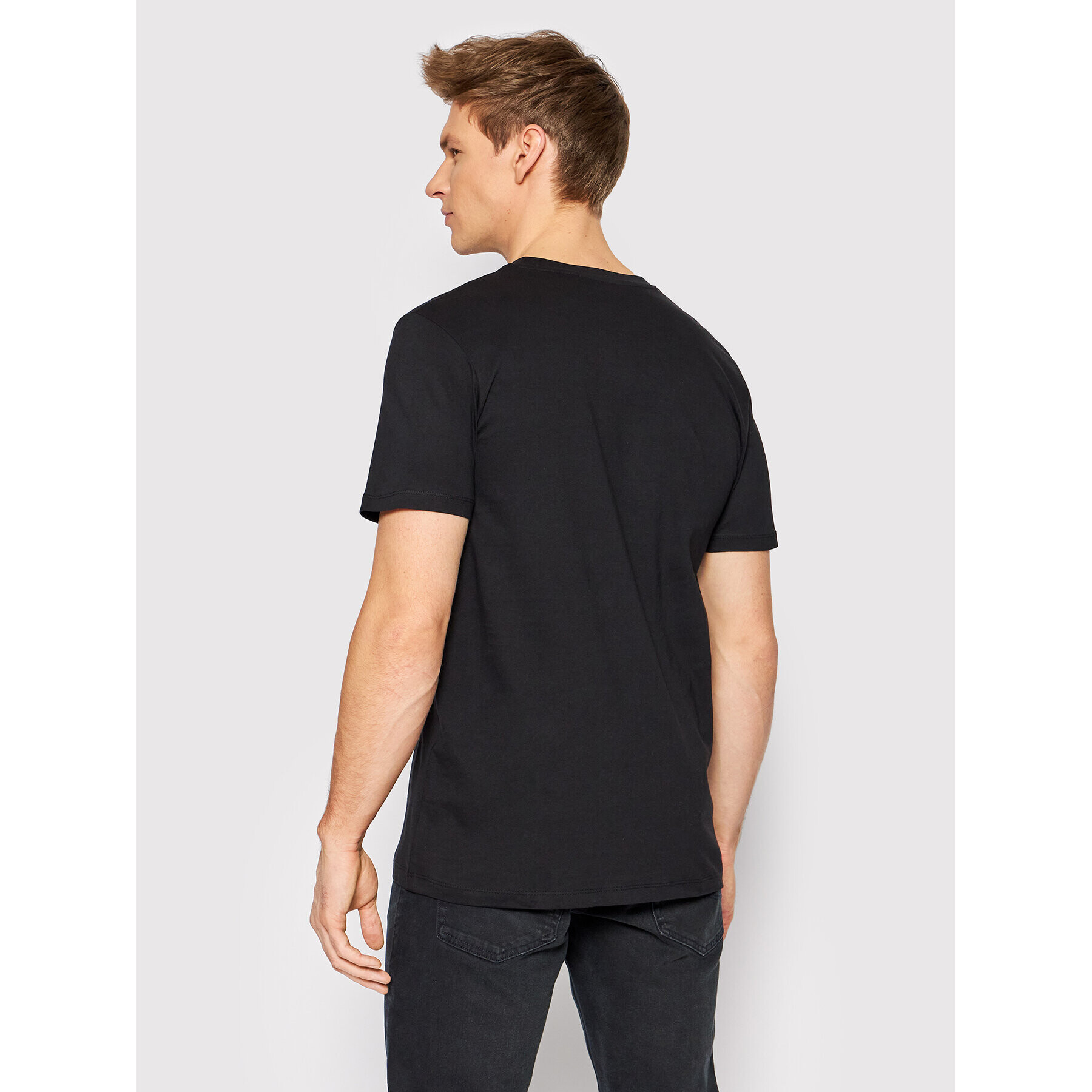 Jack&Jones Тишърт Jake 12208432 Черен Regular Fit - Pepit.bg