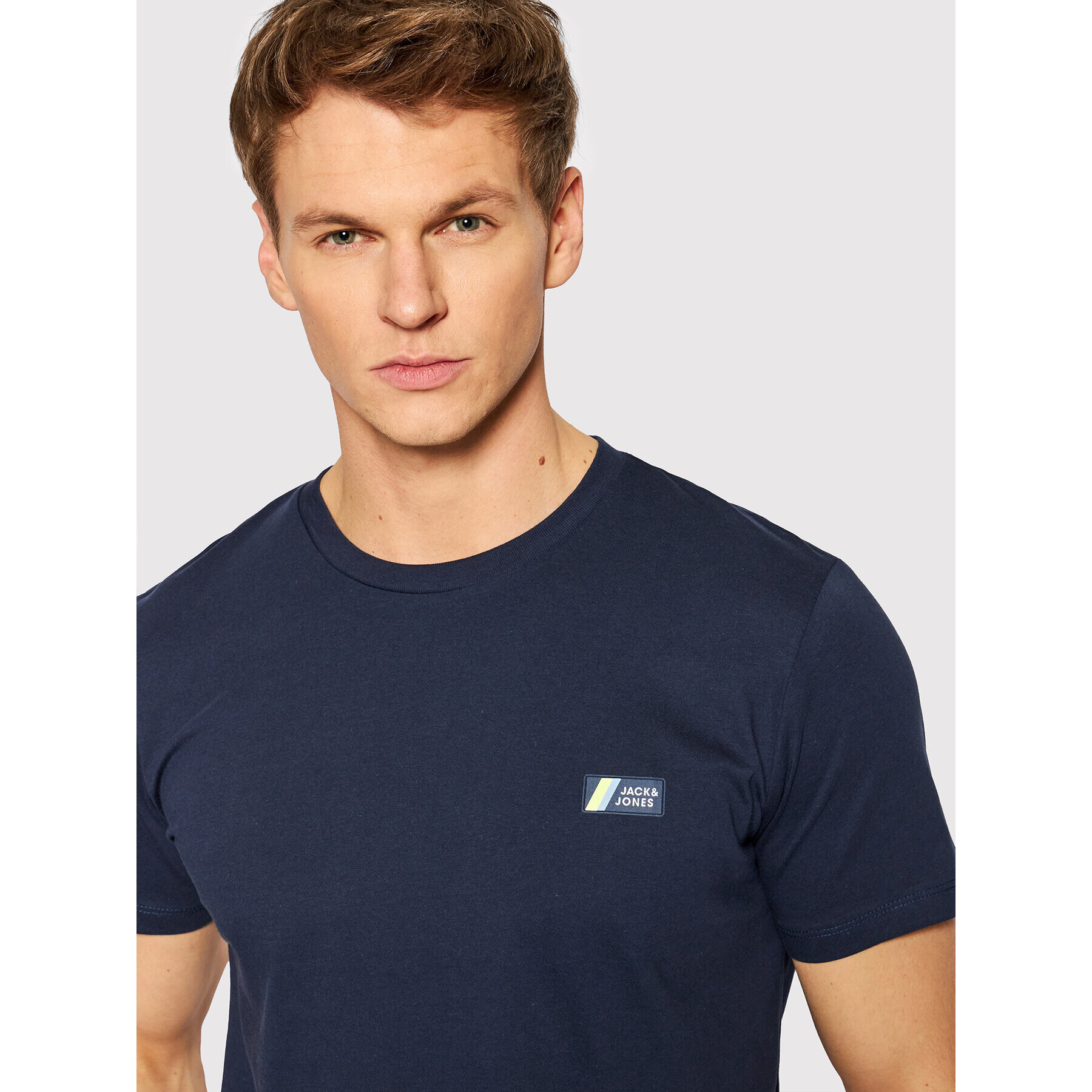 Jack&Jones Тишърт Jake 12208432 Тъмносин Regular Fit - Pepit.bg