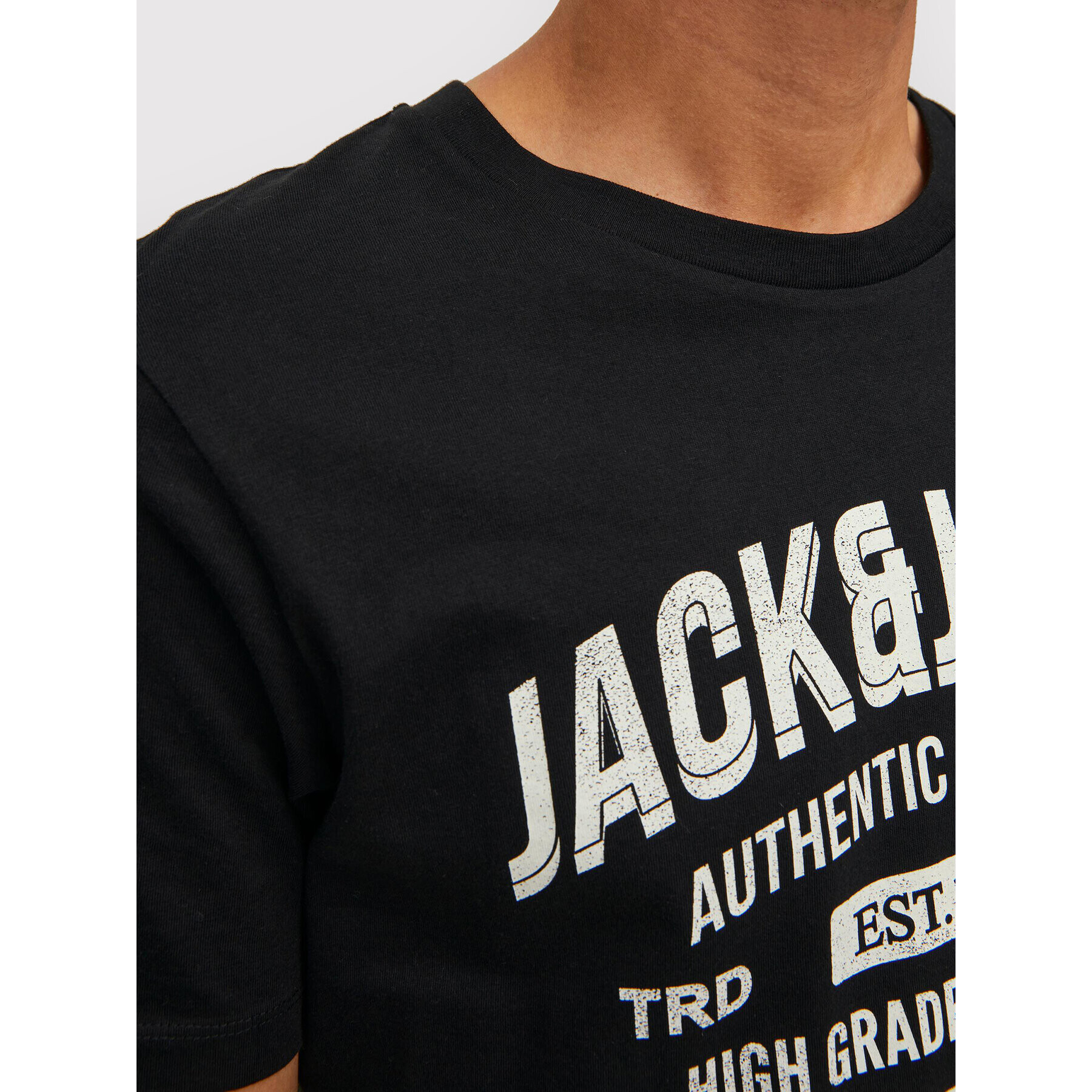 Jack&Jones Тишърт Jeans 12210949 Черен Regular Fit - Pepit.bg