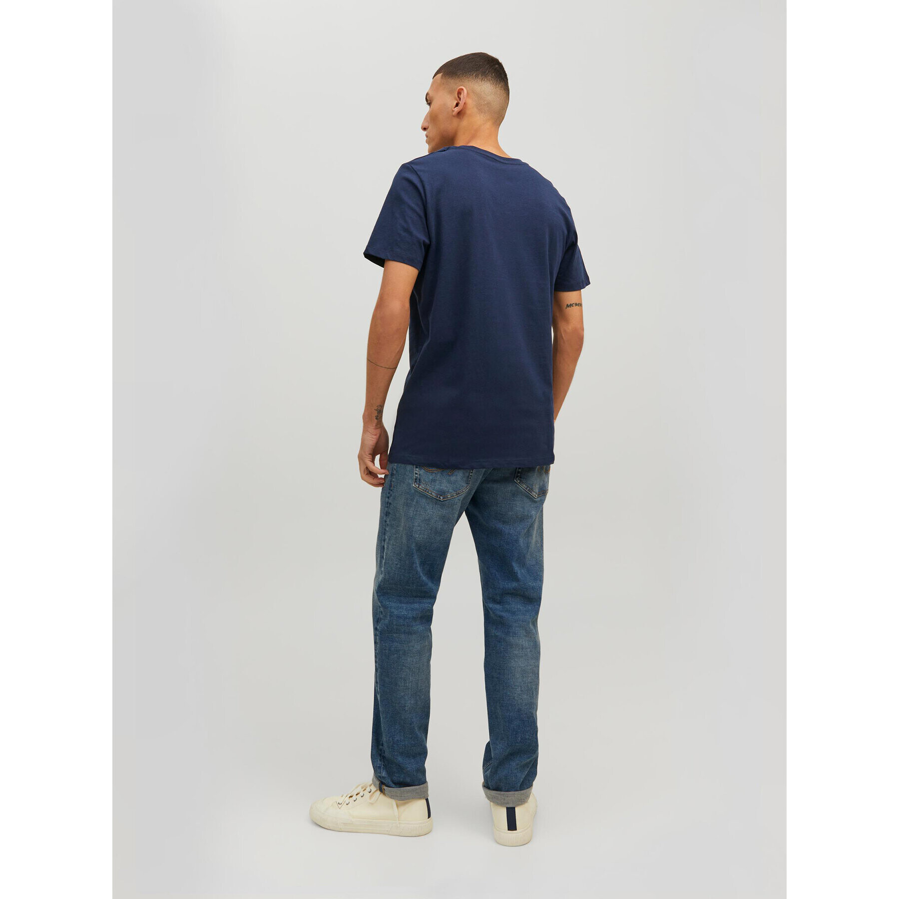 Jack&Jones Тишърт Jeans 12210949 Тъмносин Regular Fit - Pepit.bg