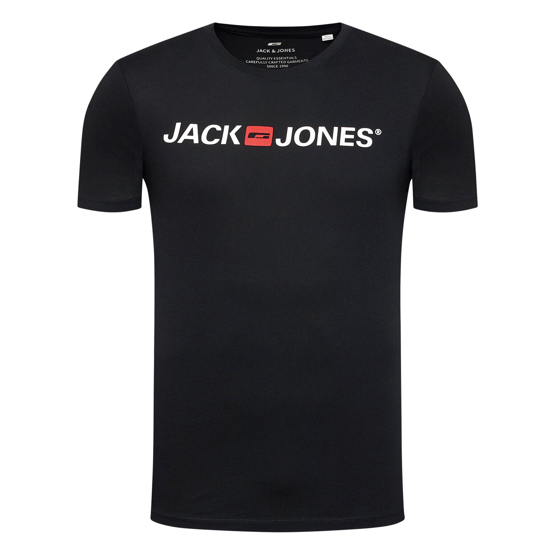 Jack&Jones Тишърт Jjecorp Logo 12137126 Черен Slim Fit - Pepit.bg