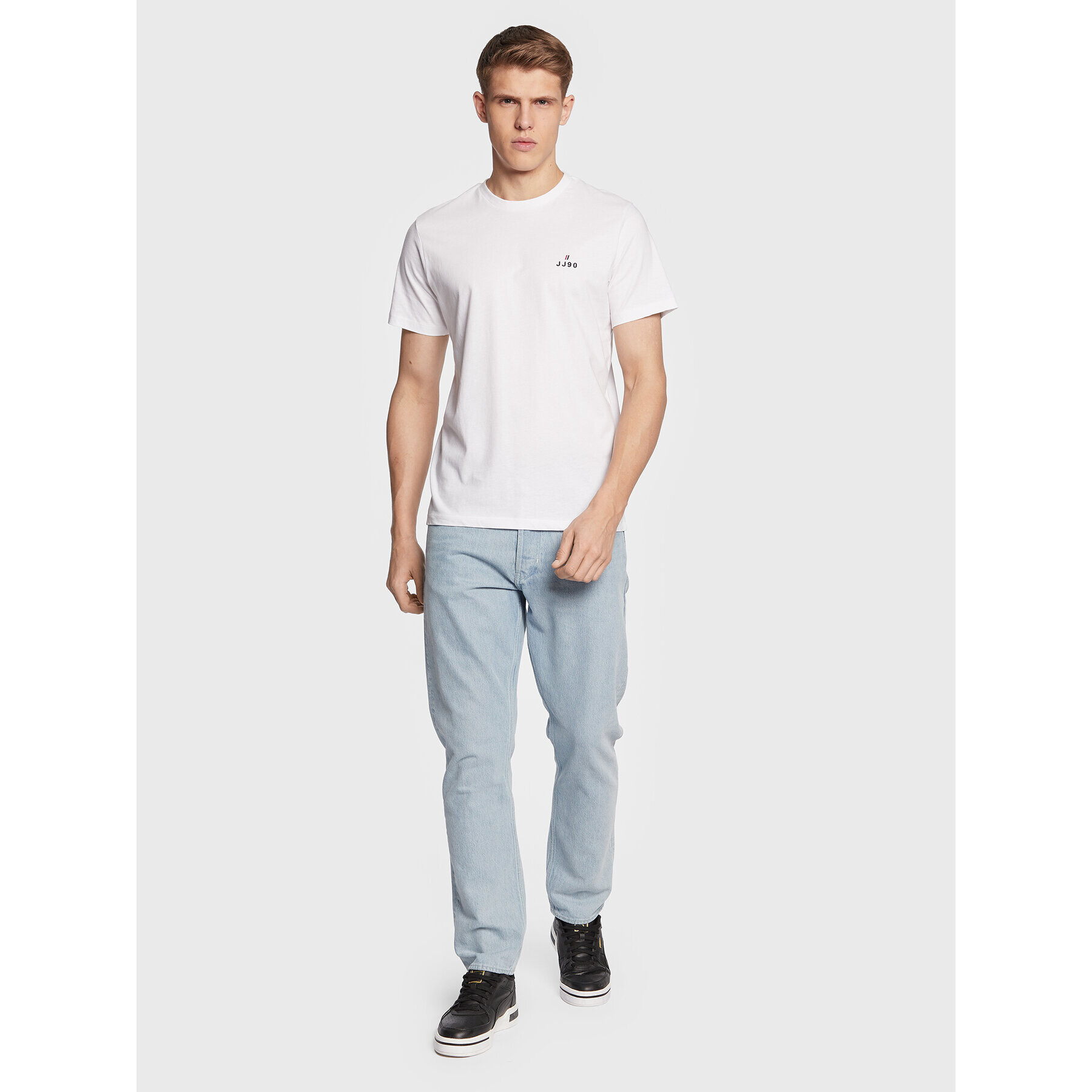 Jack&Jones Тишърт Joe 12221199 Бял Regular Fit - Pepit.bg